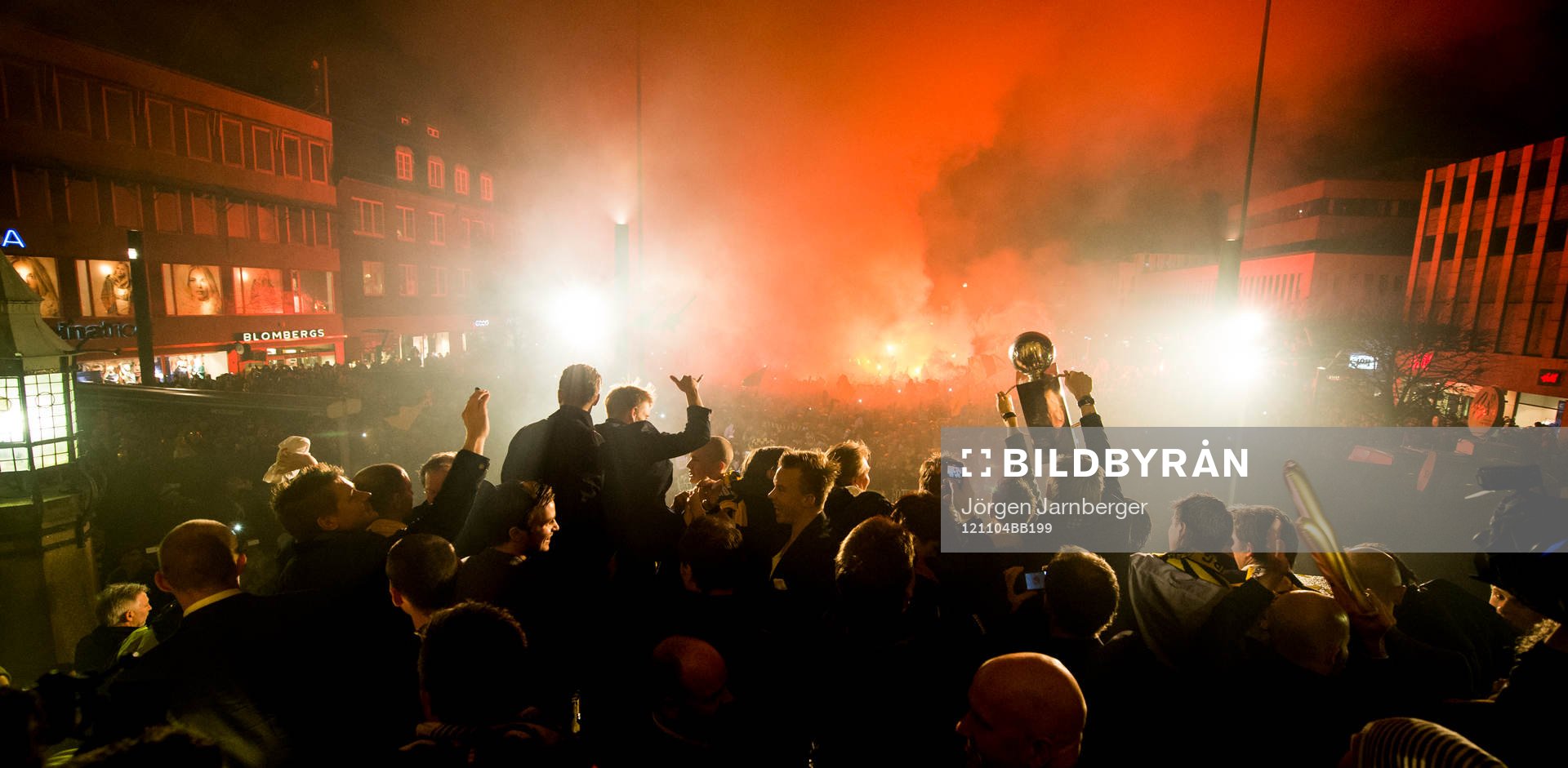 Lennart Johanssons pokal Elfsborg stora torget glödje