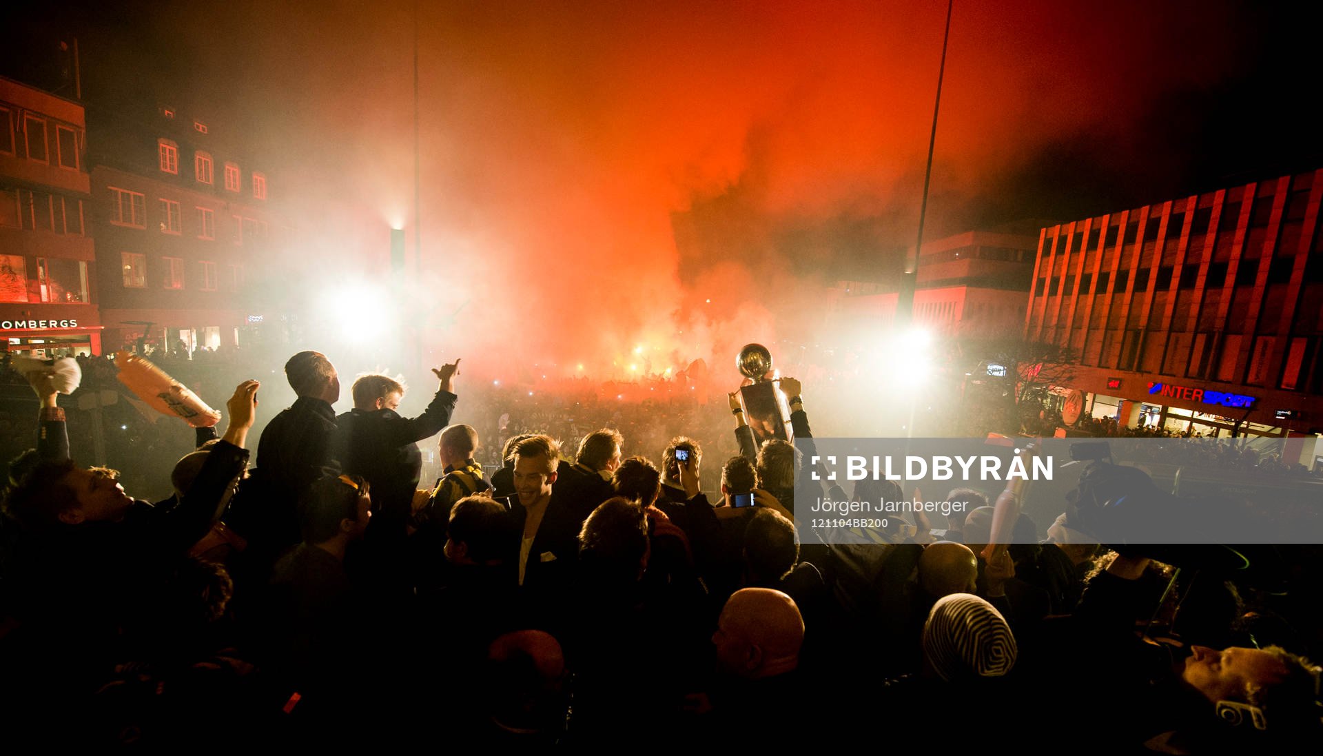 Lennart Johanssons pokal Elfsborg stora torget glödje
