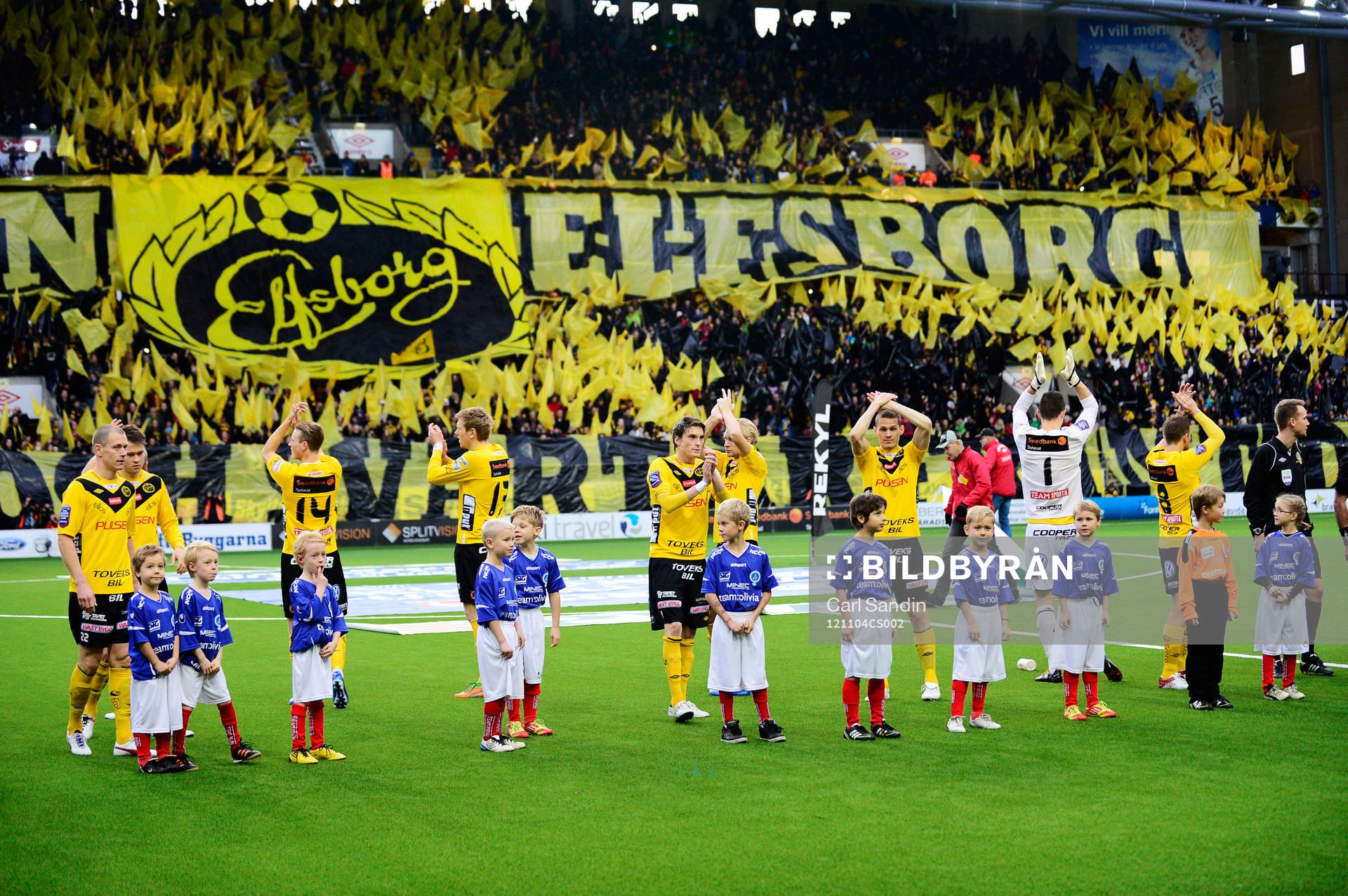 Elfsborg ställer upp före matchen