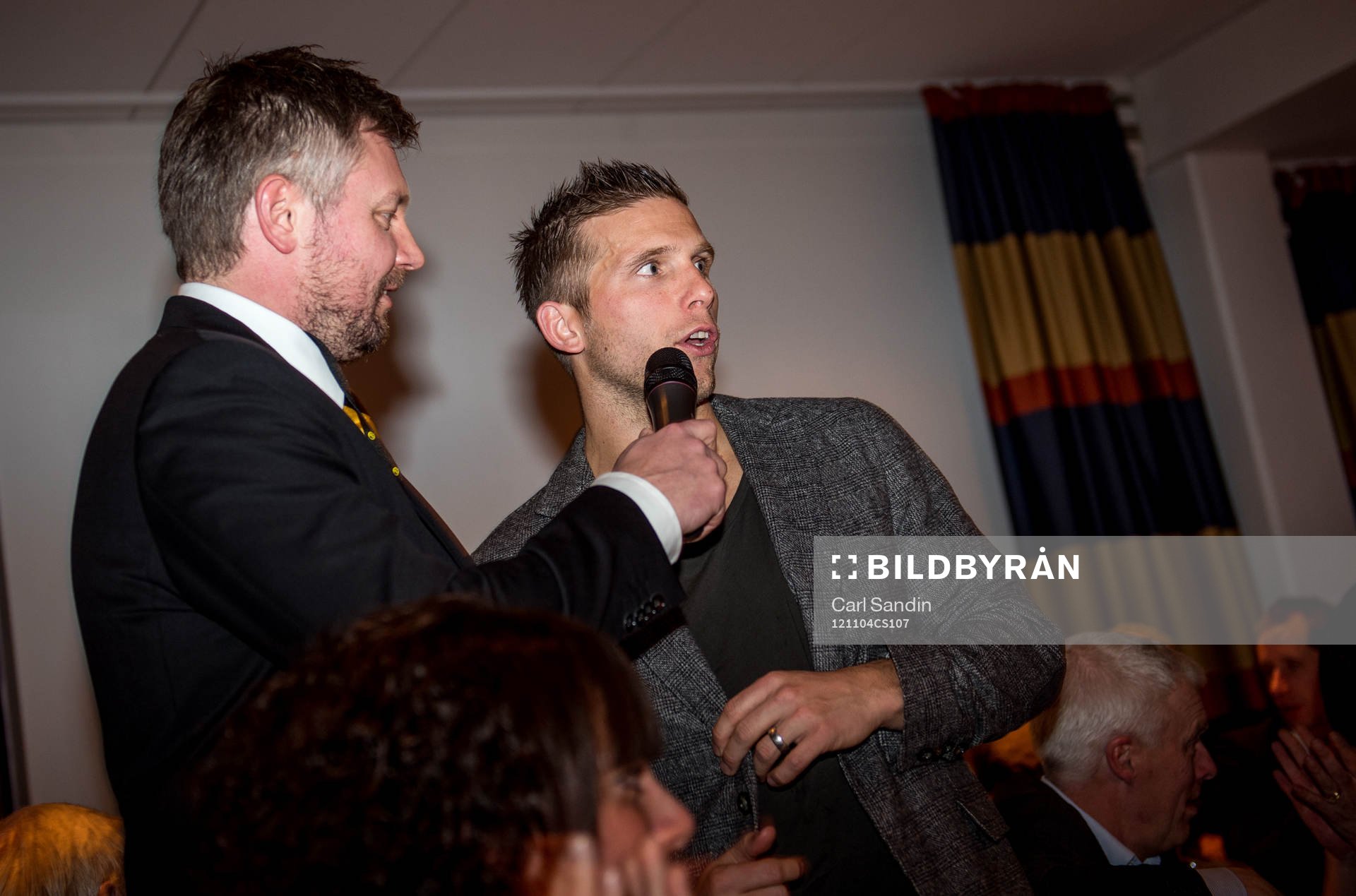 Anders Svensson, Elfsborg, blir intervjuad