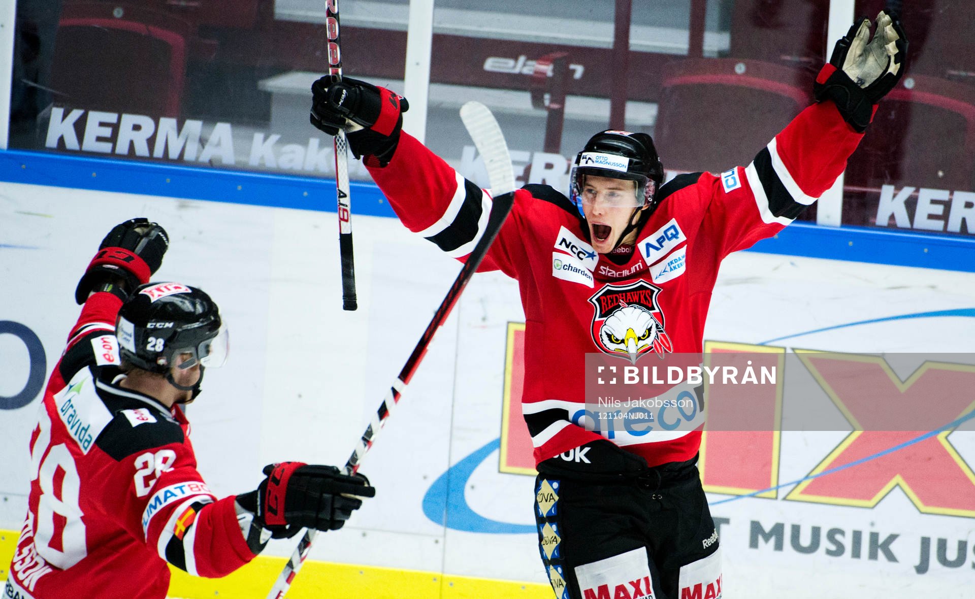 Jens Olsson, Robin Alvarez, Malmö Redhawks, jublar