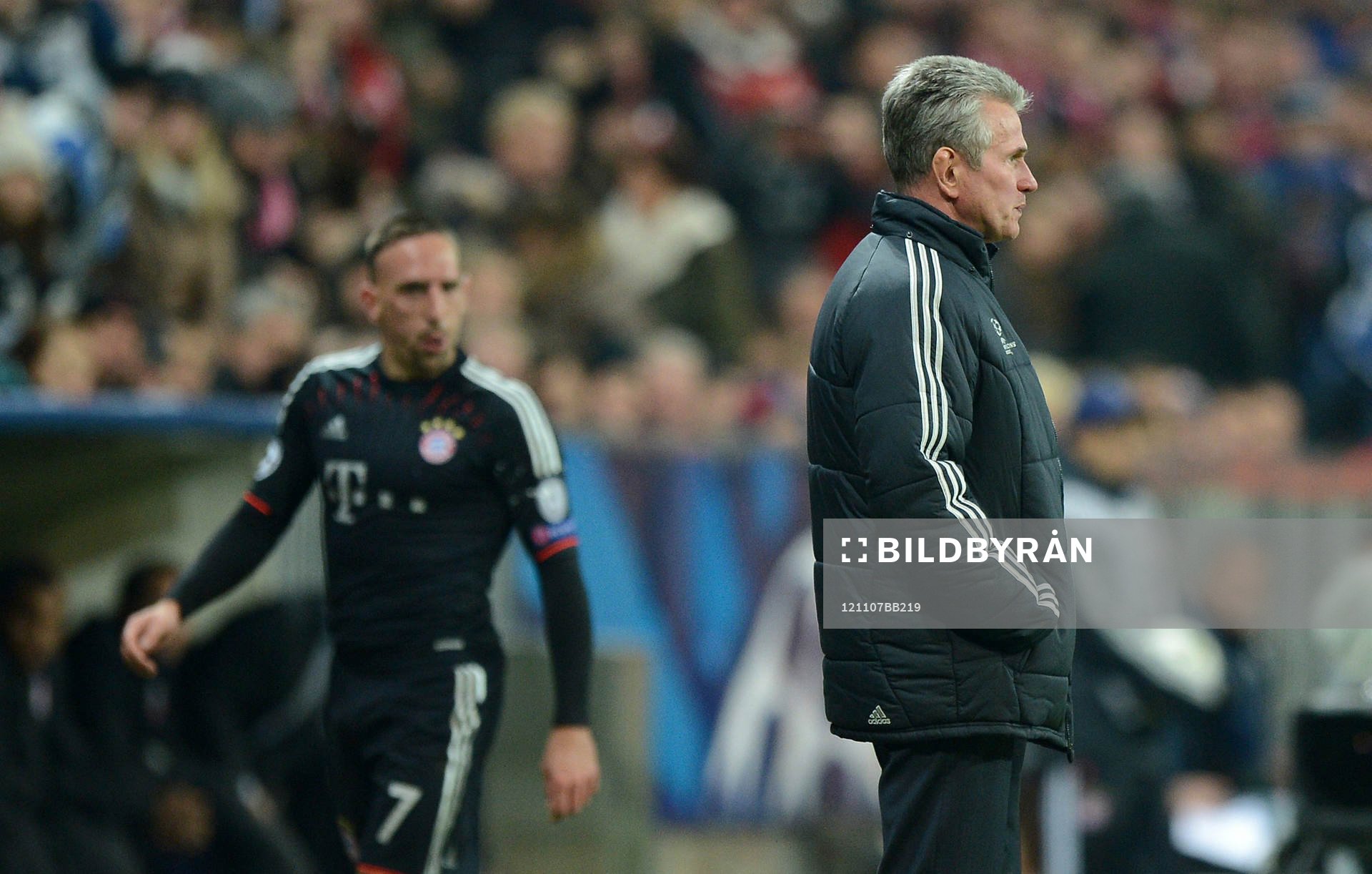 Auswechslung Franck Ribery, Trainer Jupp Heynckes (Bayern)