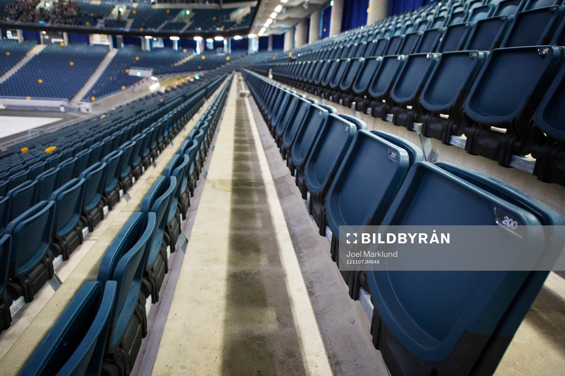 Stolar på sittplats i Friends Arena