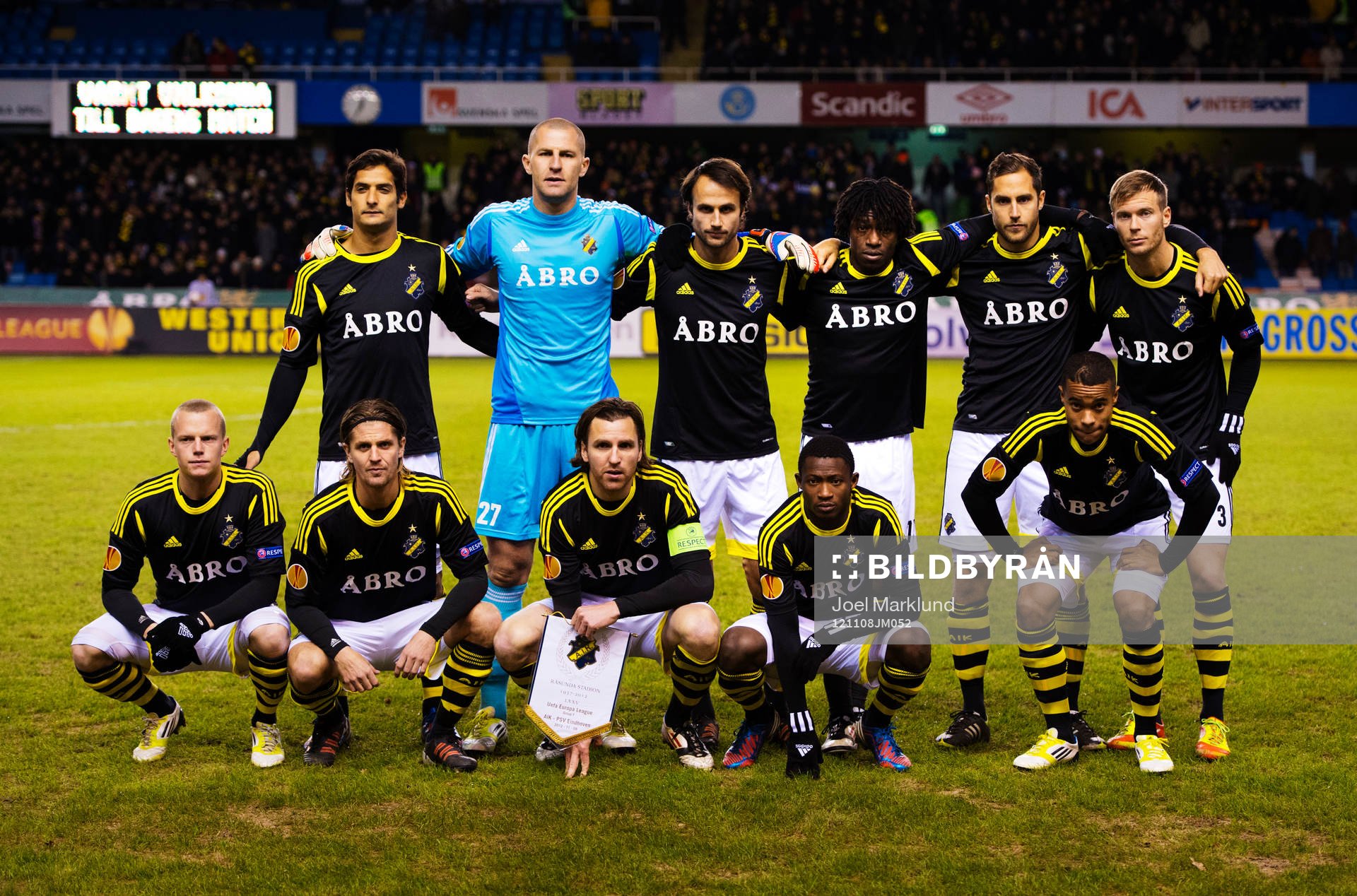 Lagbild AIK. Övre raden från vänster: Celso Borges, Ivan
