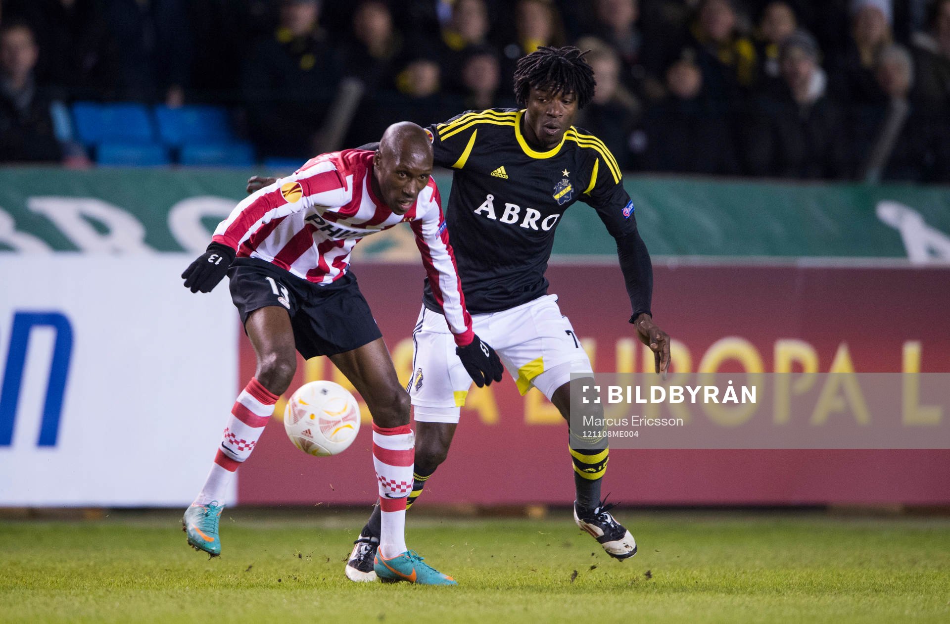 Atiba Hutchingson, Eindhoven och Mohamed Bangura, AIK