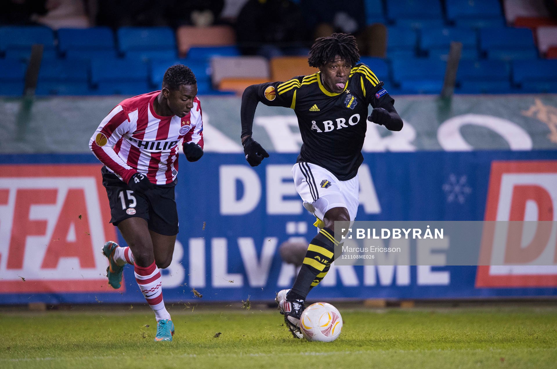 Jetro Willems, Eindhoven och Mohamed Bangura, AIK