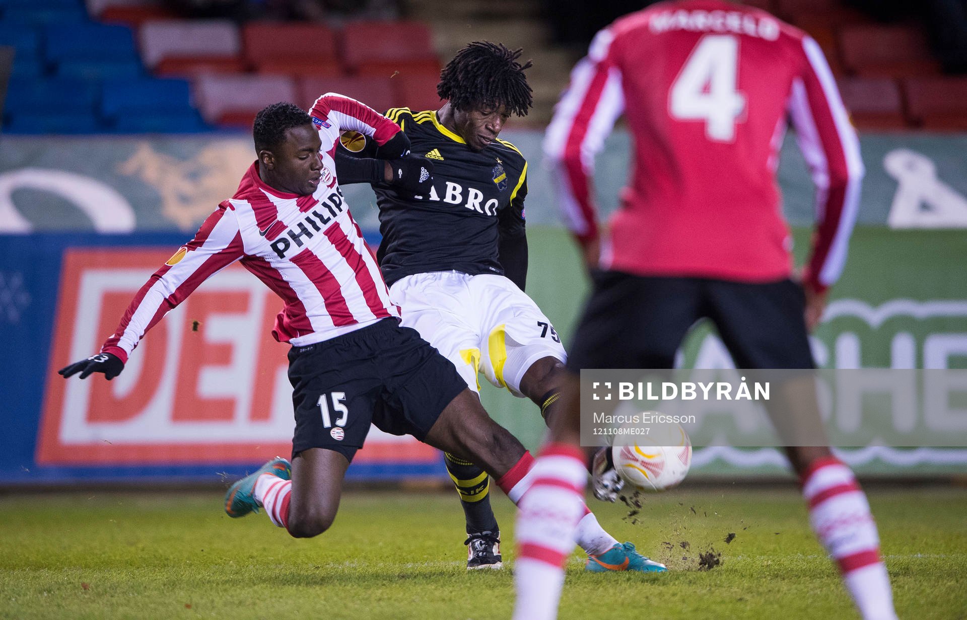 Mohamed Bangura, AIK skjuter 1-0