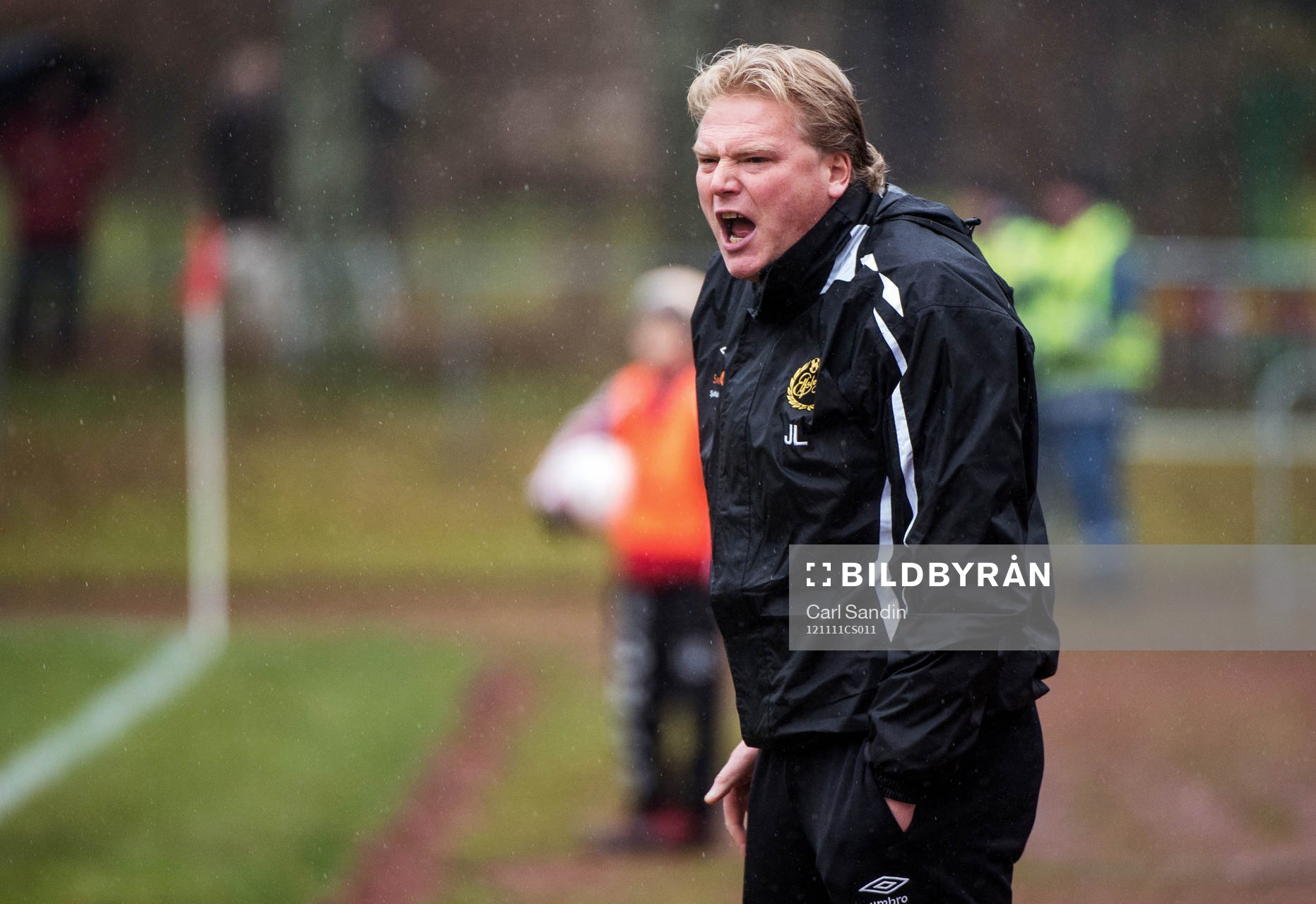 Jörgen Lennartsson, tränare Elfsborg, skriker till