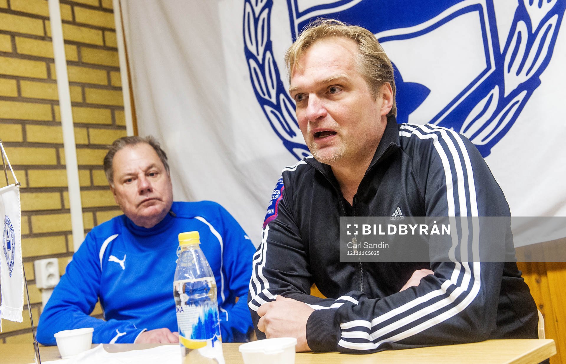 Nils-Erik Persson, tränare Lund, Jörgen Petersson,
