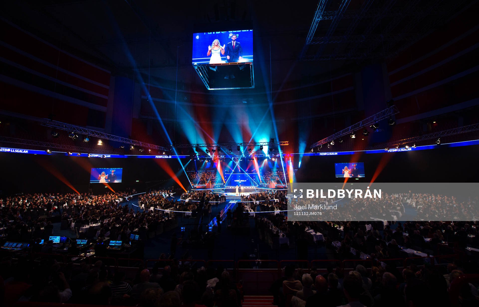 Översiktsbild över Fotbollsgalans intro