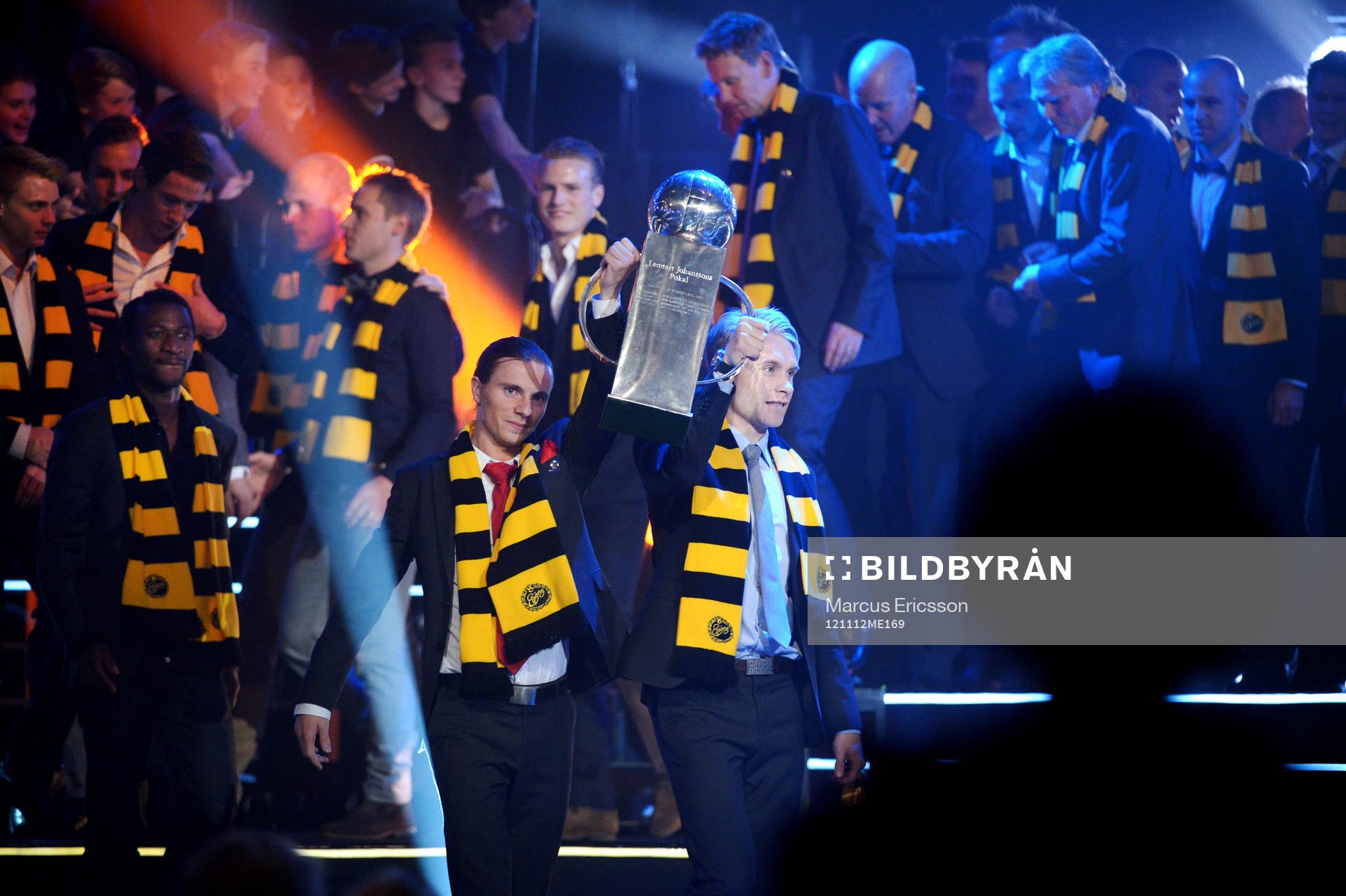 Svenska mästarna Elfsborg hyllas på scenen