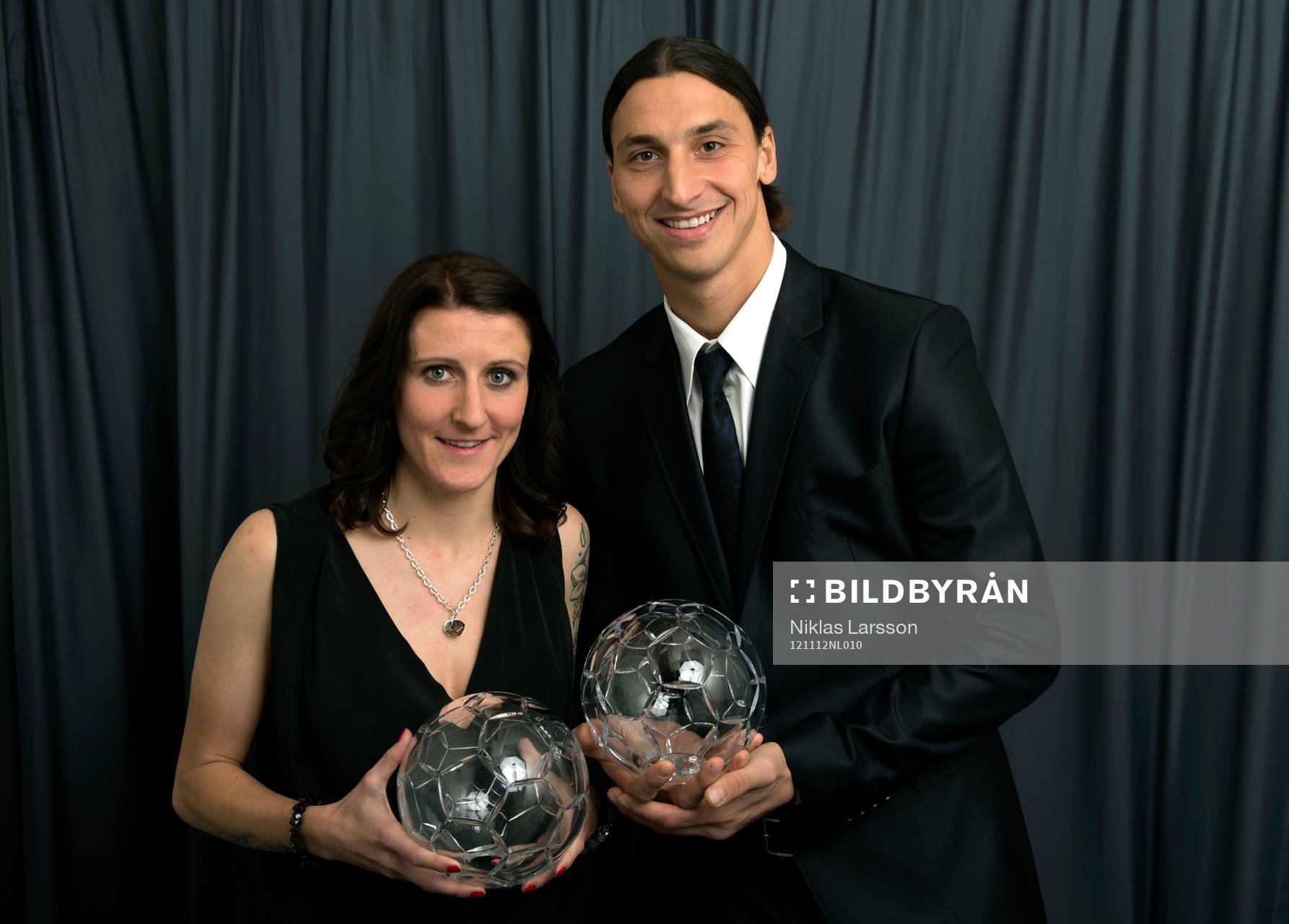 Zlatan Ibrahimovic och Anja Mittag blev utsedda till årets