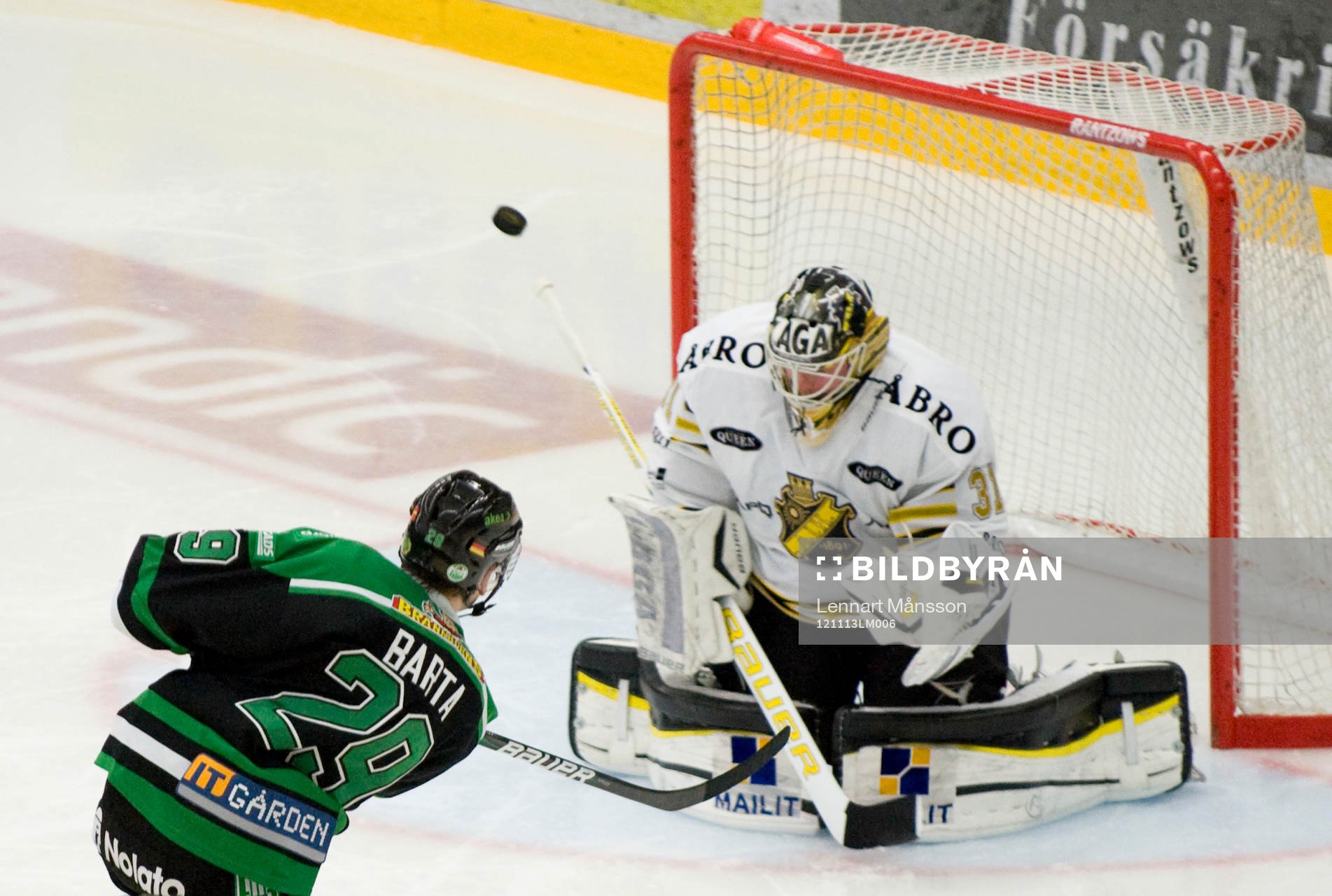 Alexander Barta, Rögle mot Daniel Larsson, AIK