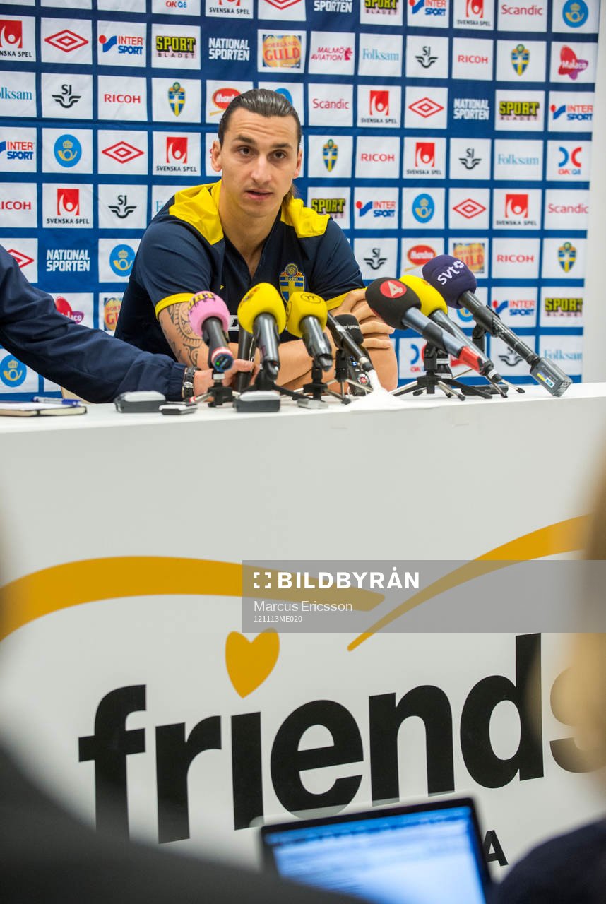 Presskonferens med Zlatan Ibrahimovic