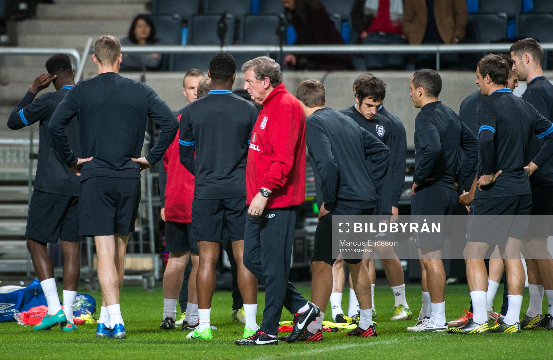 England tränar på Friends Arena. Roy Hodgson,