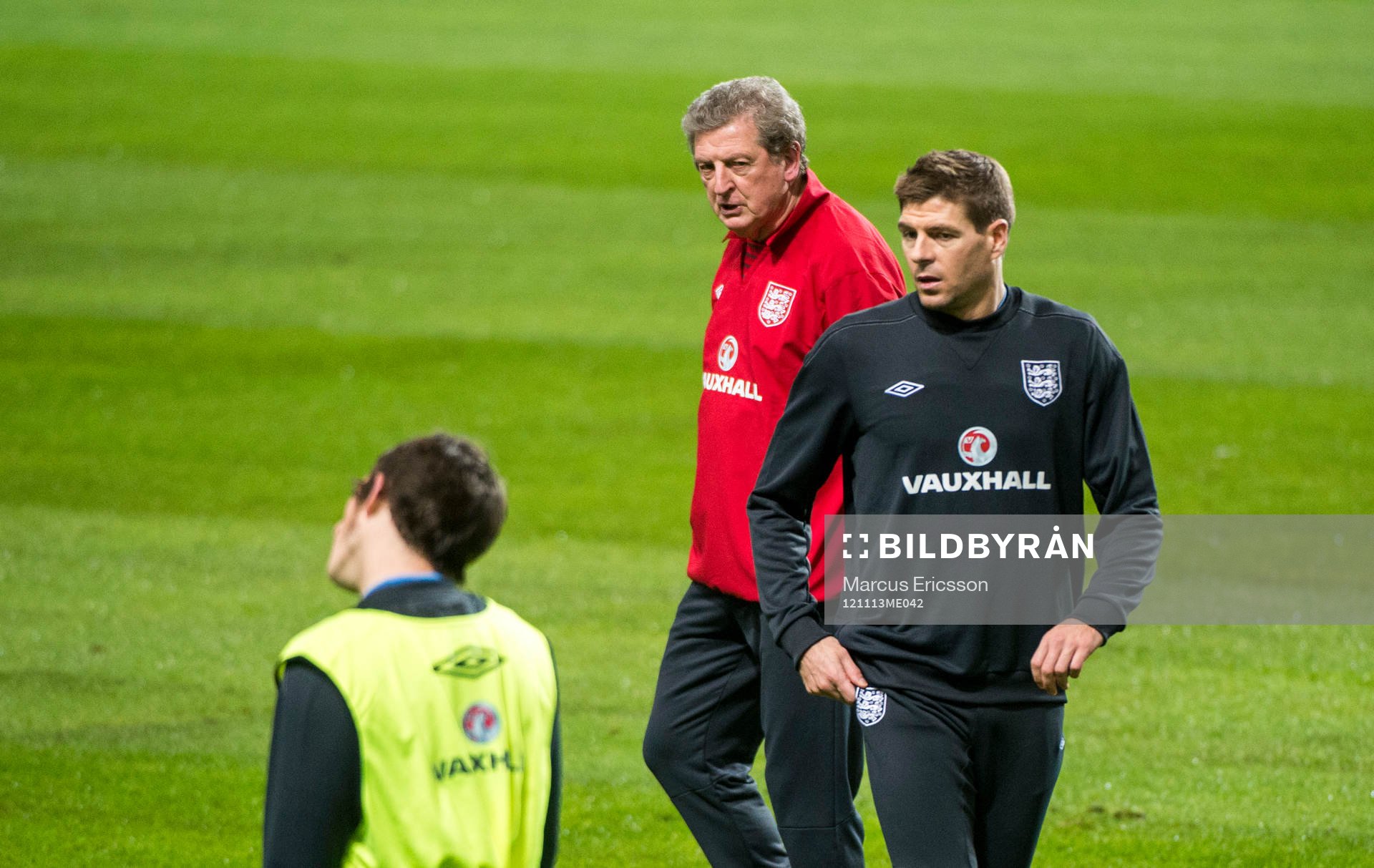 England tränar på Friends Arena. Roy Hodgson,