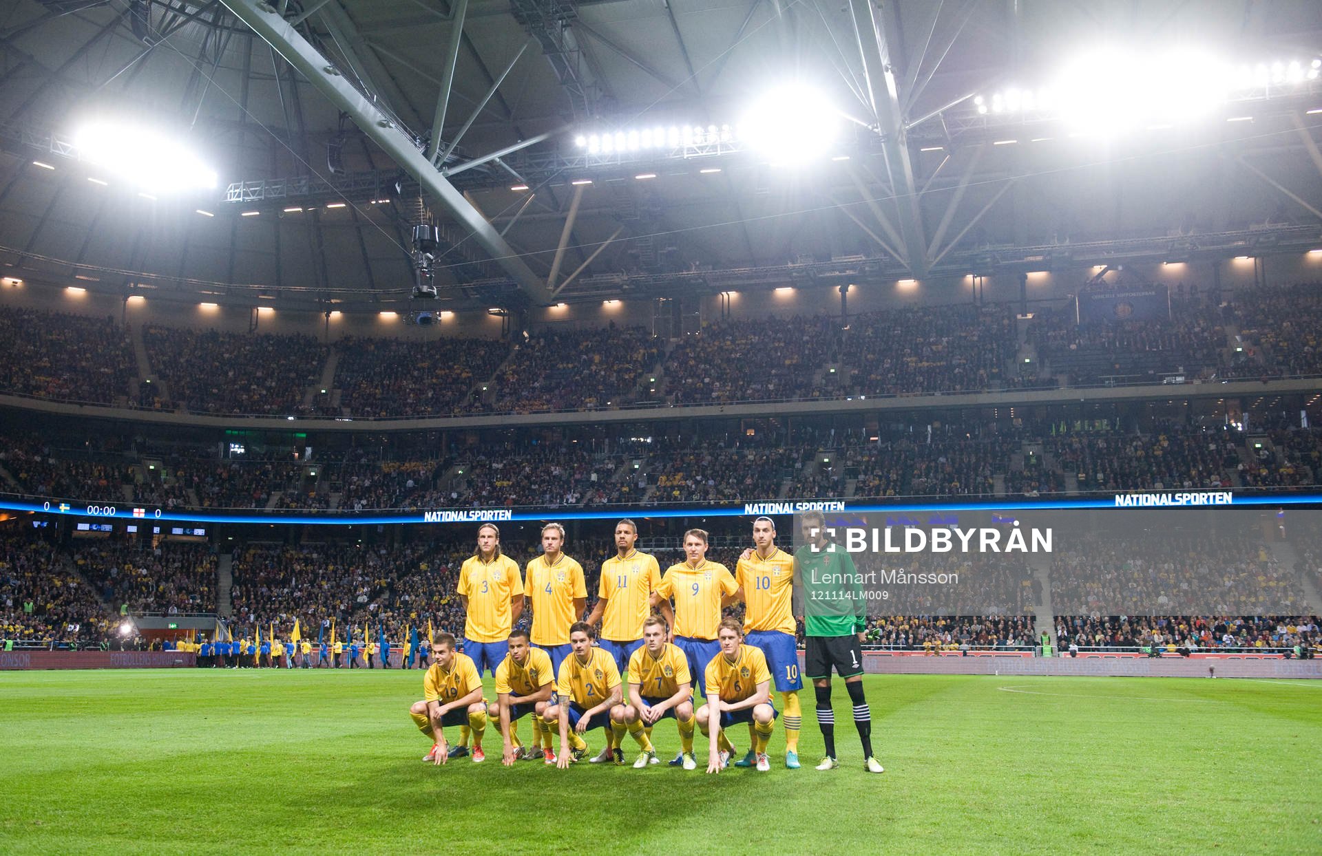 Första lagbilden Friends arena, Sverige