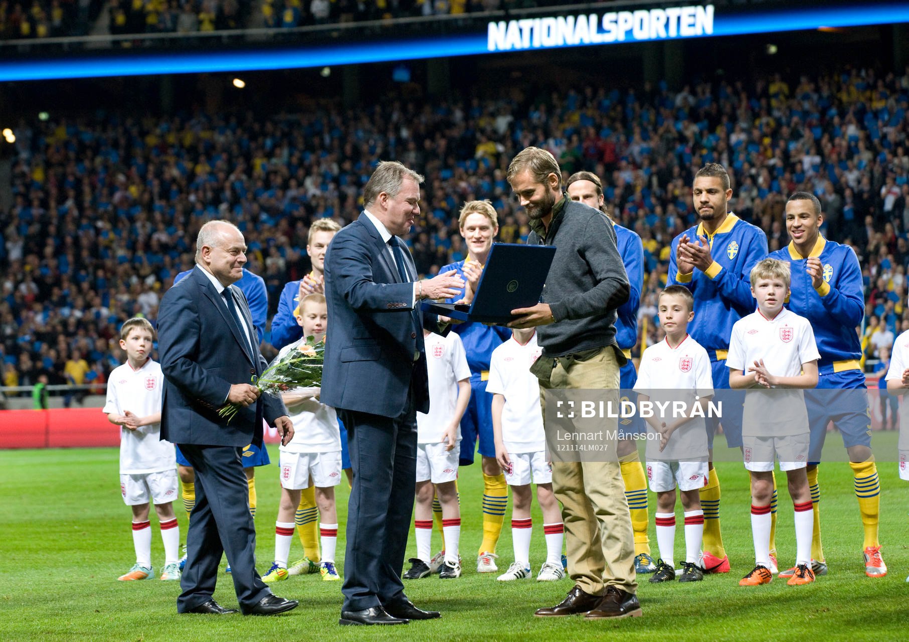 Karl-Erik Nilsson, förbundsordförande och Olof Mellberg