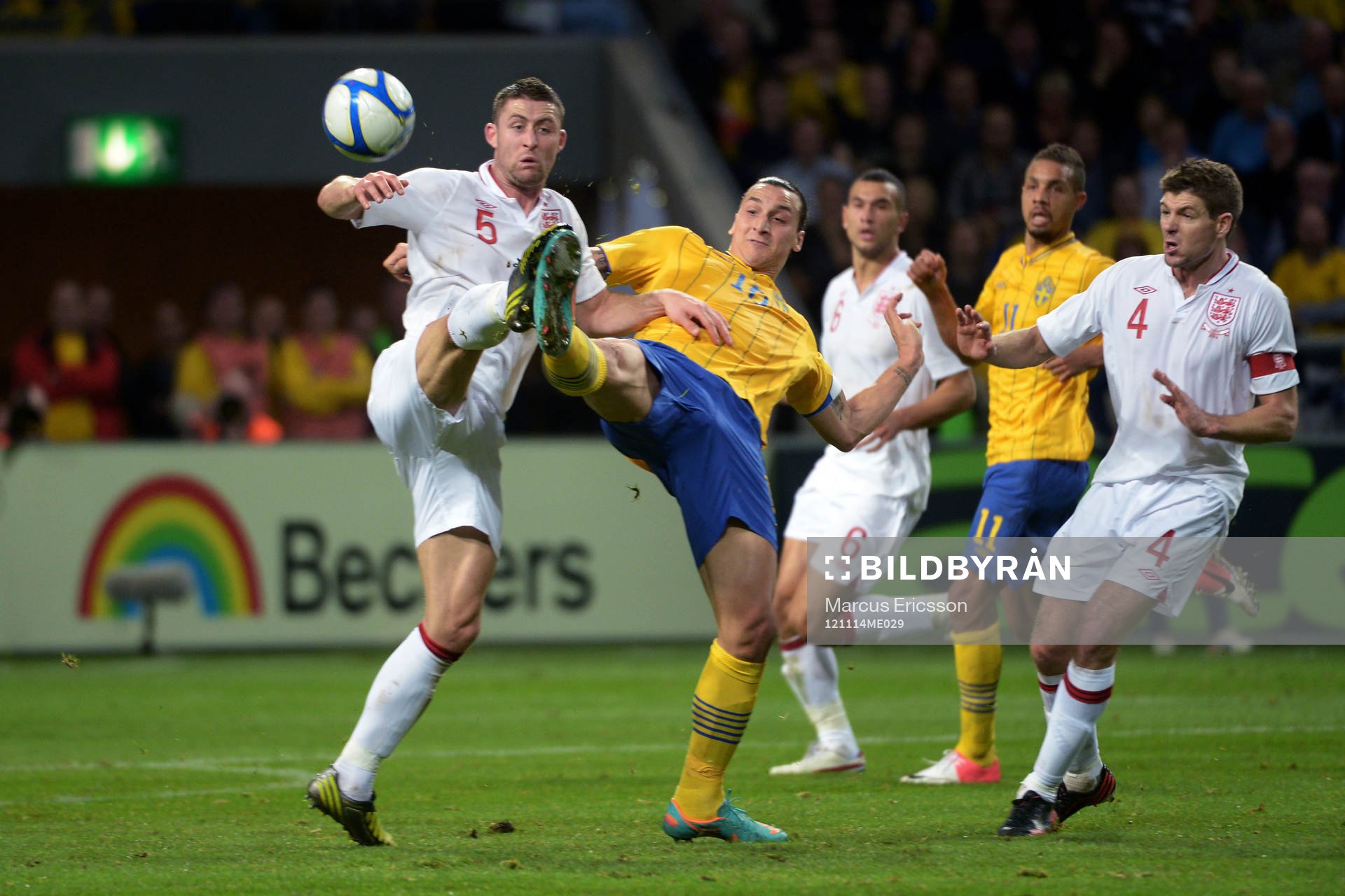Gary Cahill, England, Zlatan Ibrahimovic, Sverige