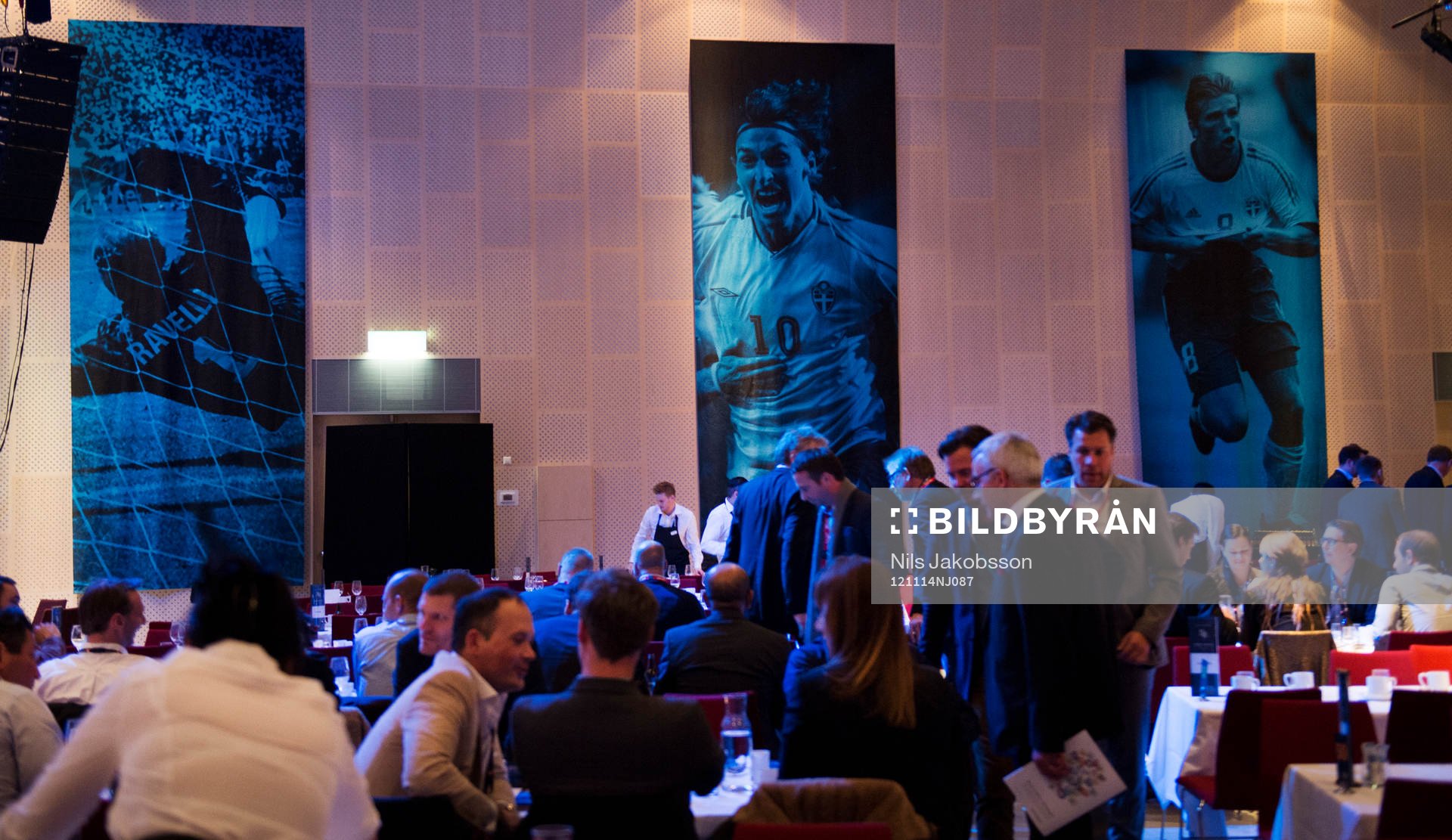 bankettsalen där Thomas Ravelli, Zlatan Ibrahimovic och