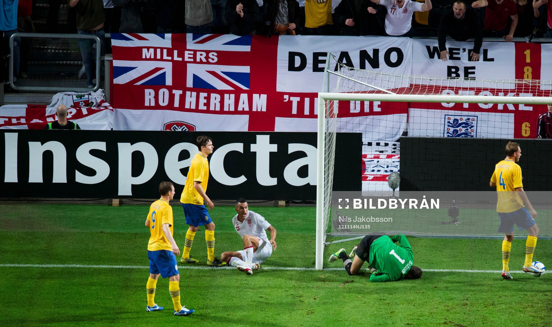 Fotboll, träningslandskamp, Sverige - England