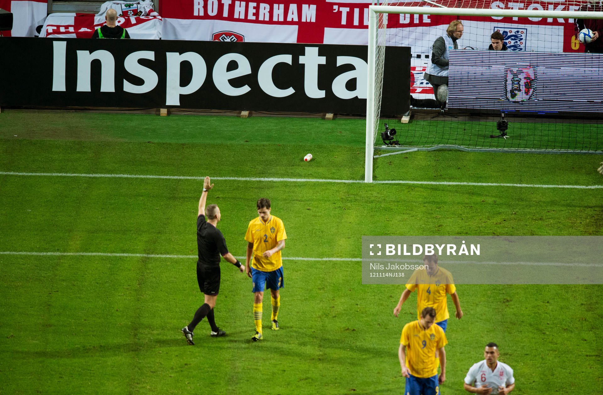Fotboll, träningslandskamp, Sverige - England