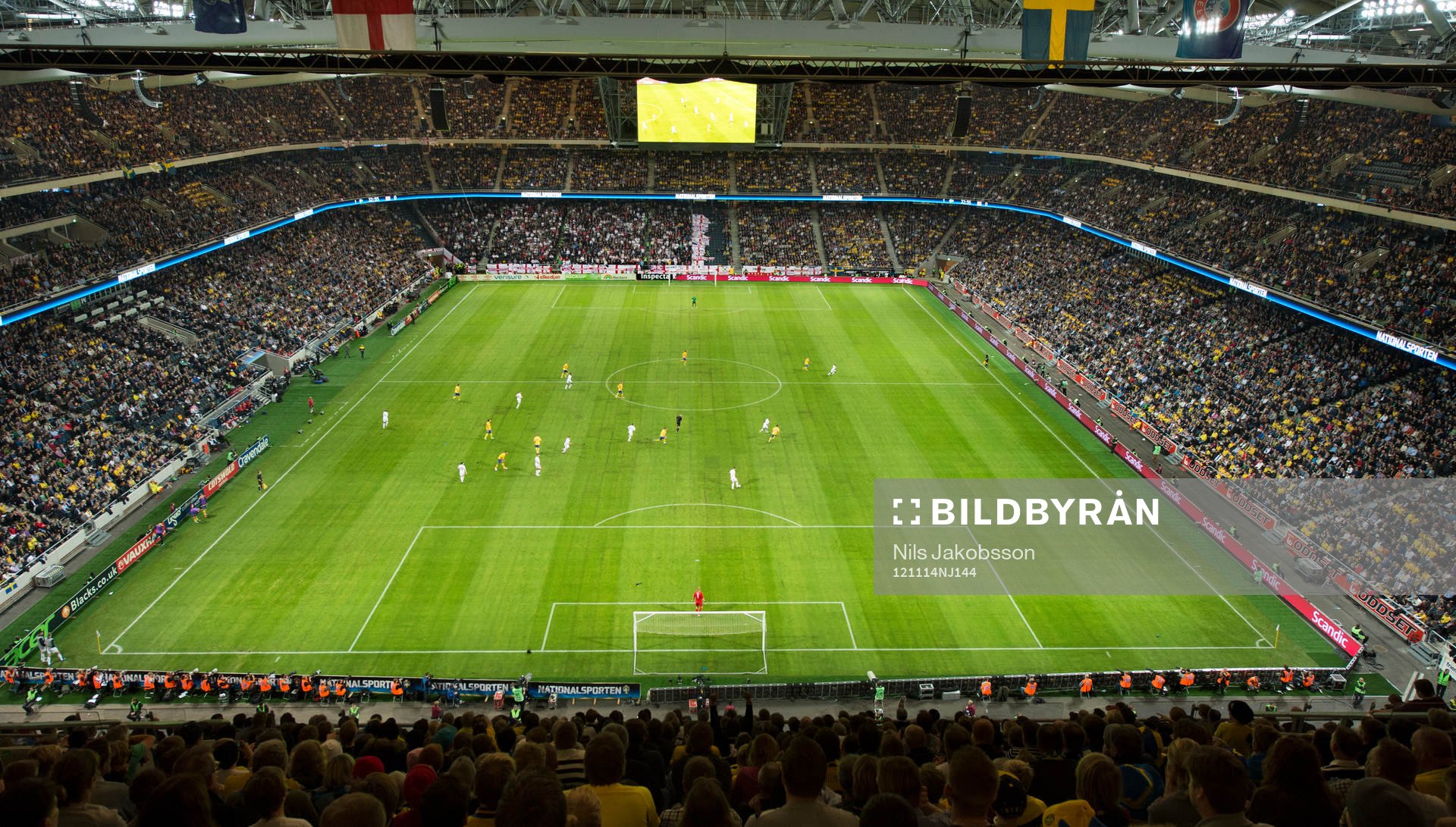 Fotboll, träningslandskamp, Sverige - England