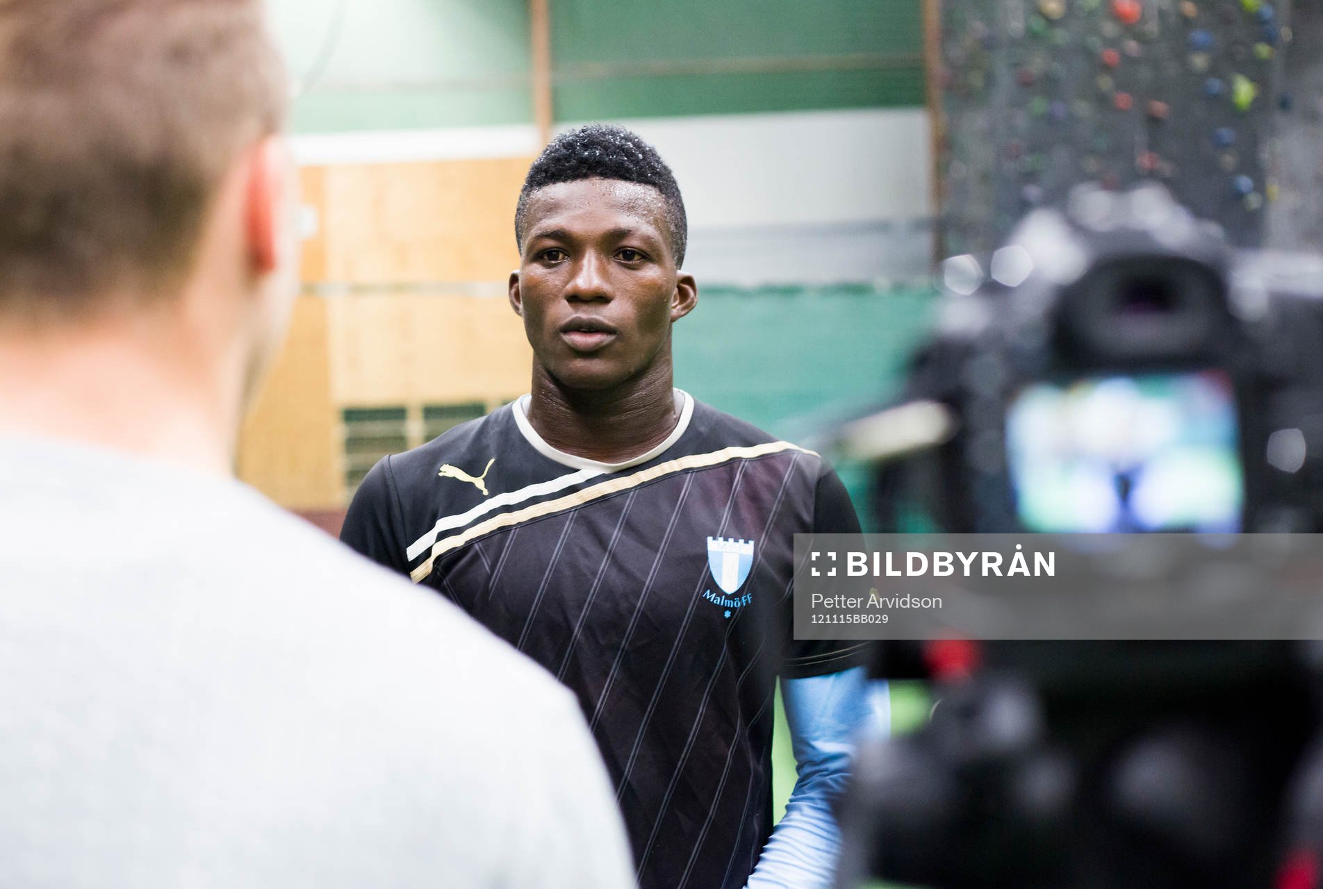 Benjamin Fadi, 17år, Ghana, provspelar för Malmö FF