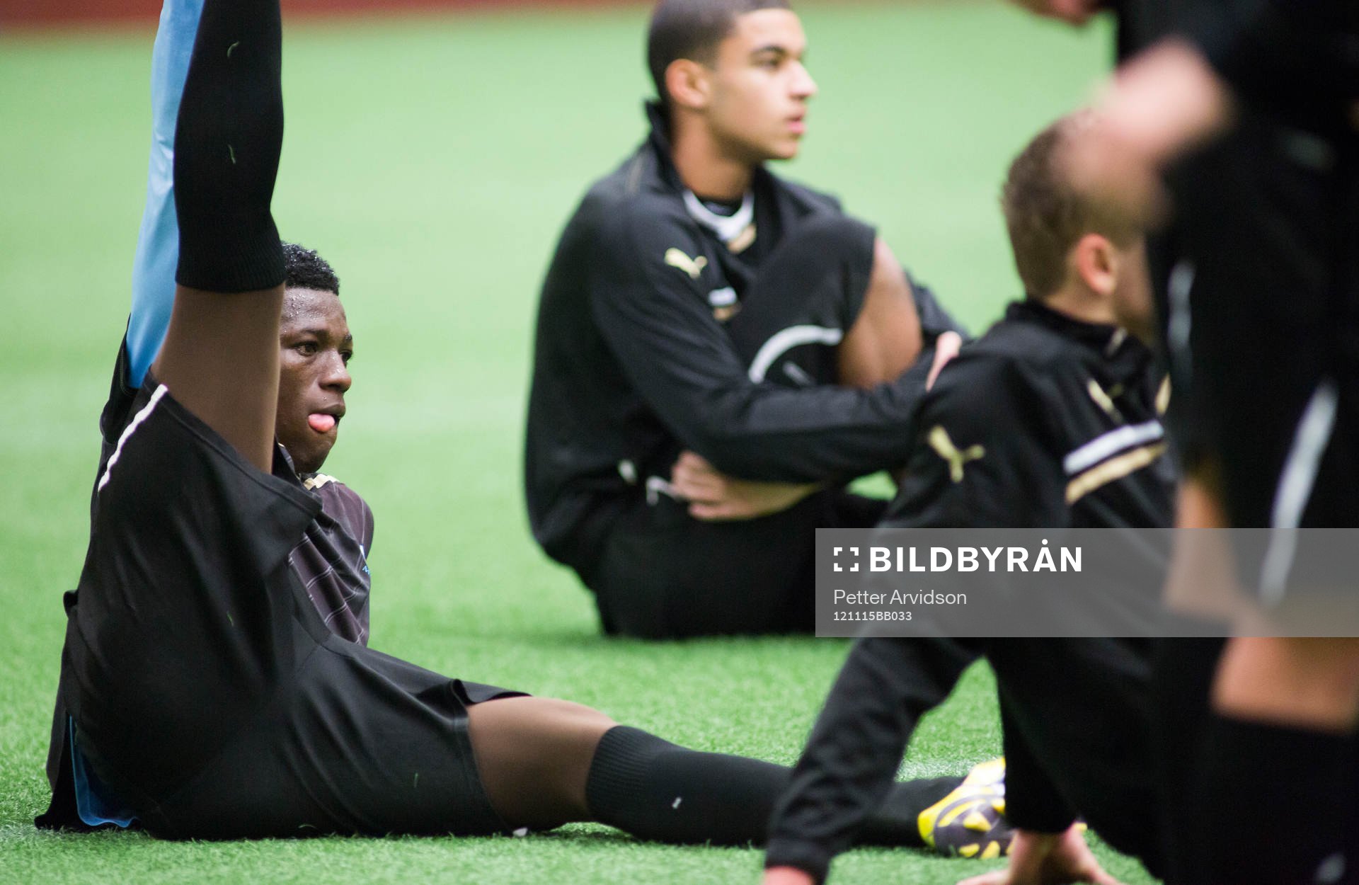 Benjamin Fadi, 17år, Ghana, provspelar för Malmö FF