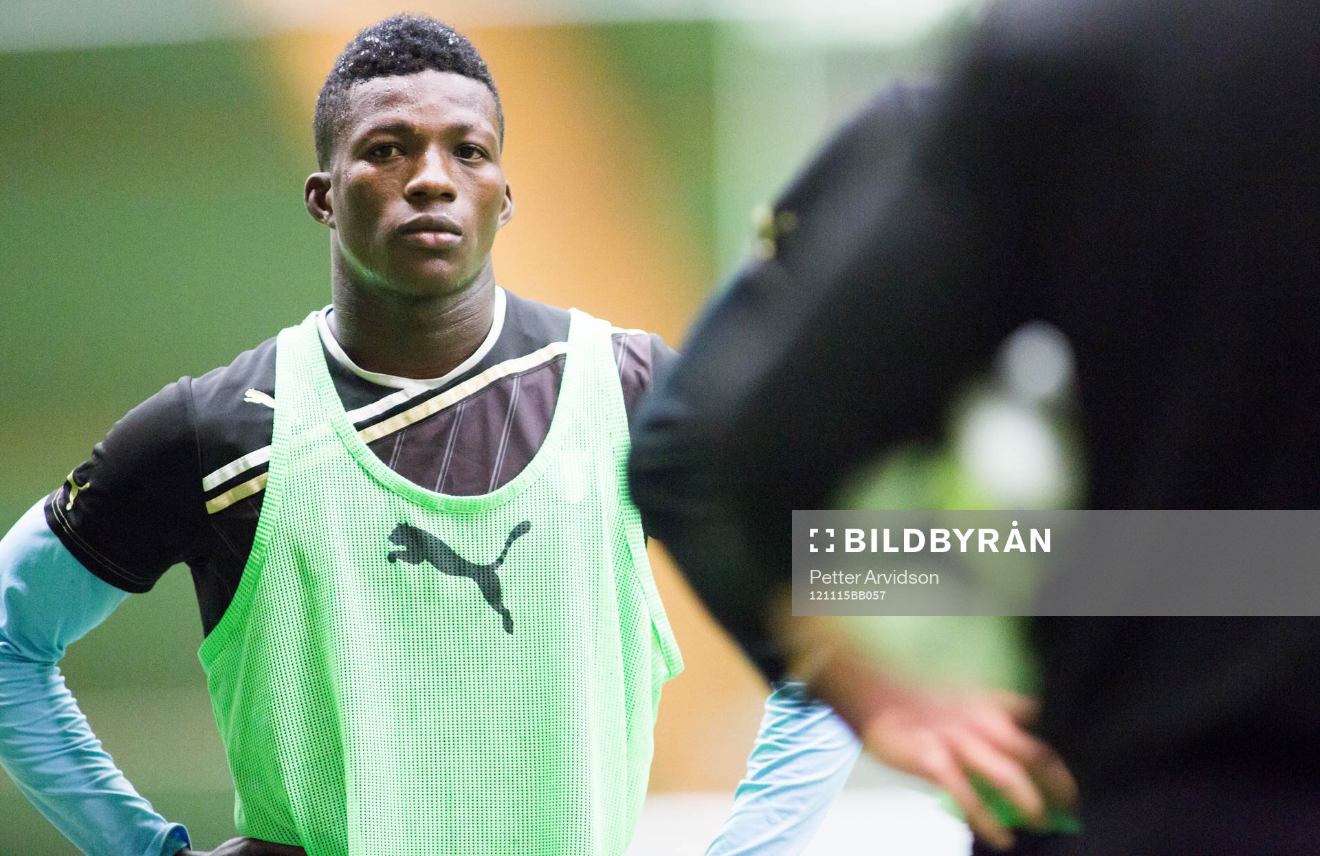 Benjamin Fadi, 17år, Ghana, provspelar för Malmö FF