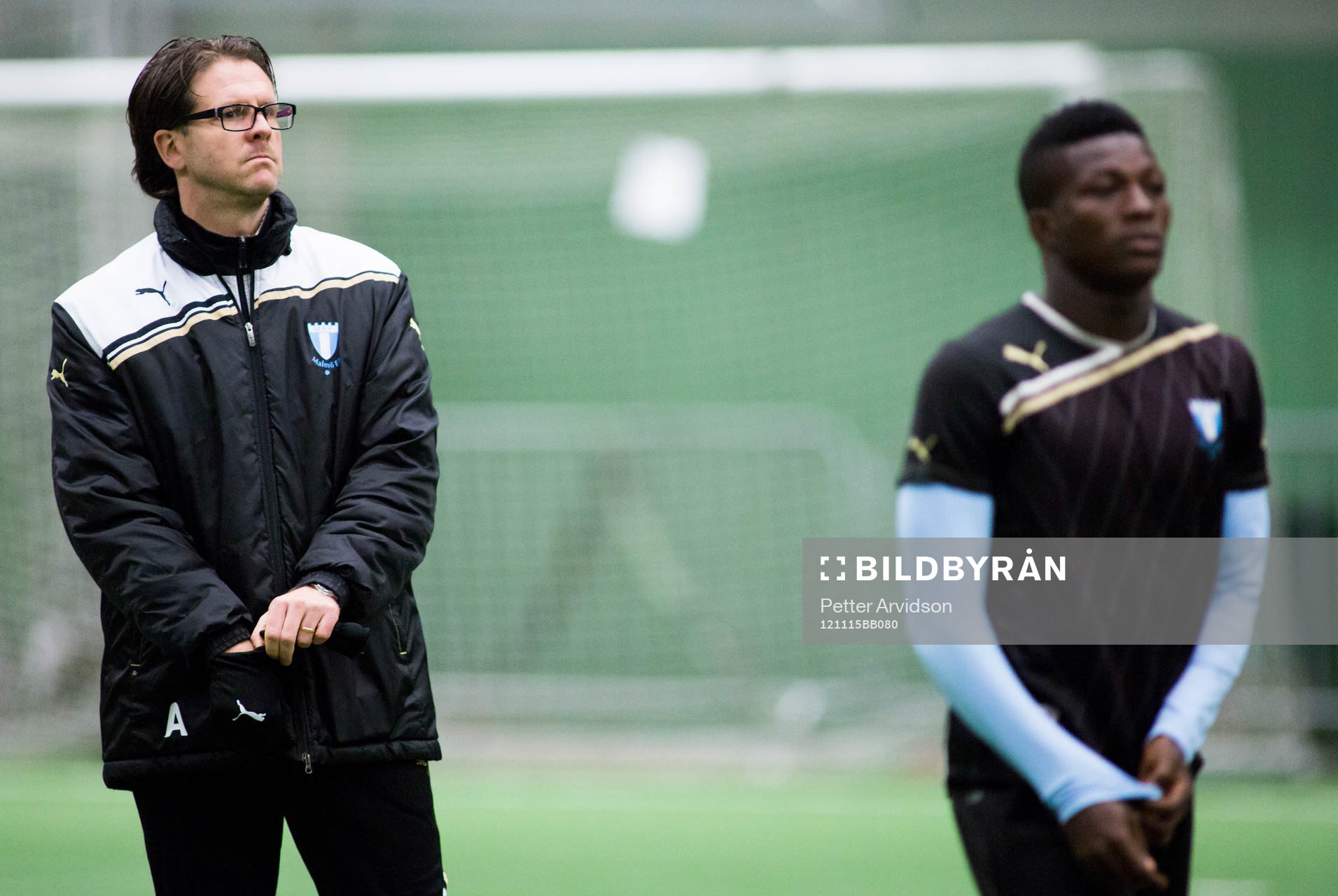 Rikard Norling, tränare Malmö FF, Benjamin Fadi, 17år,