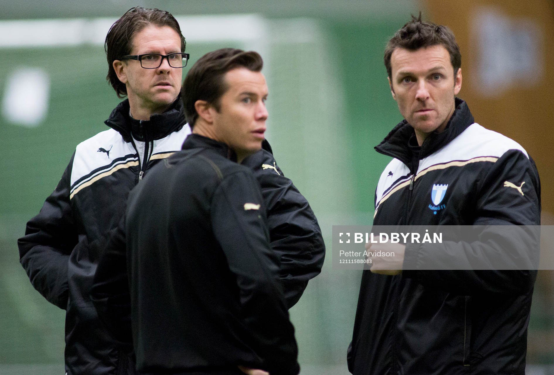 Rikard Norling, tränare Malmö FF, Daniel Andersson, Simon