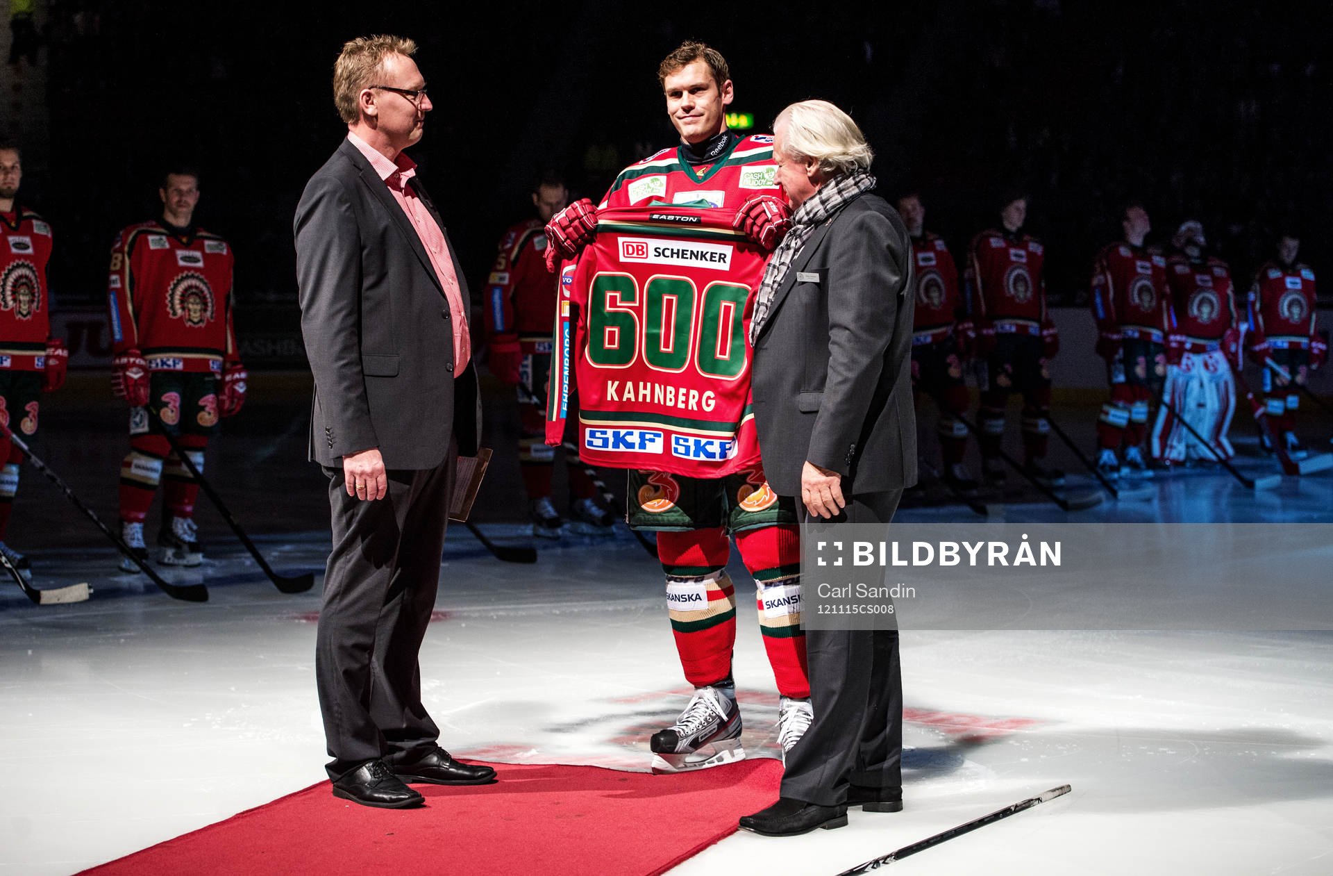 Magnus Kahnberg, Frölunda, spelar sin 600:e match Frölunda