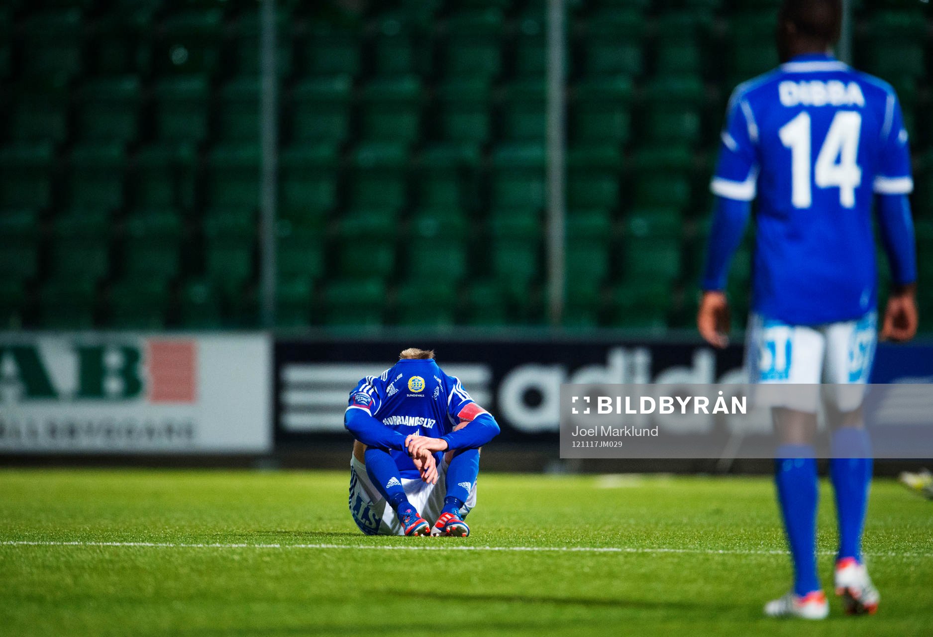 En spelare i Sundsvall deppar