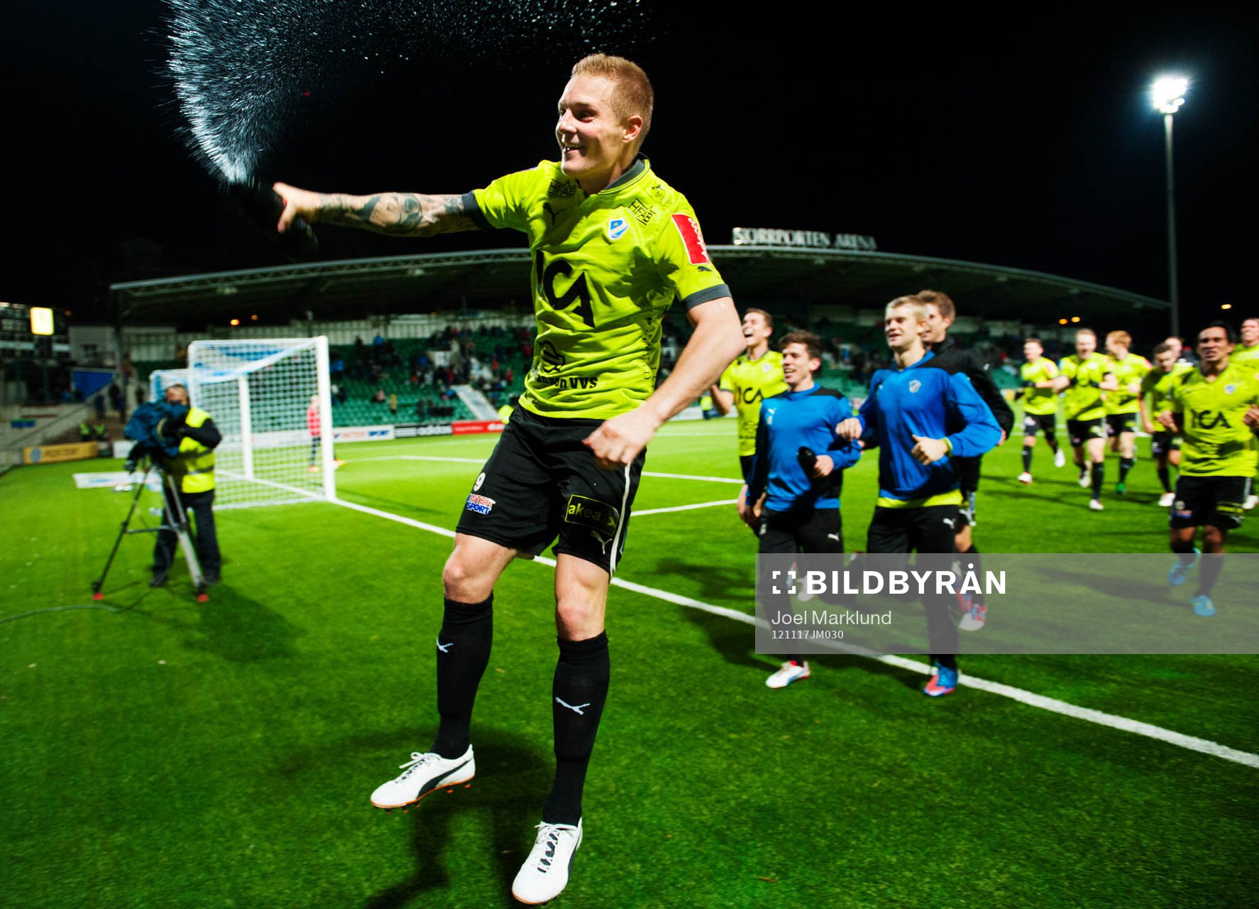 Halmstad är tillbaka i Allsvenskan. Gudjon Baldvinsson,