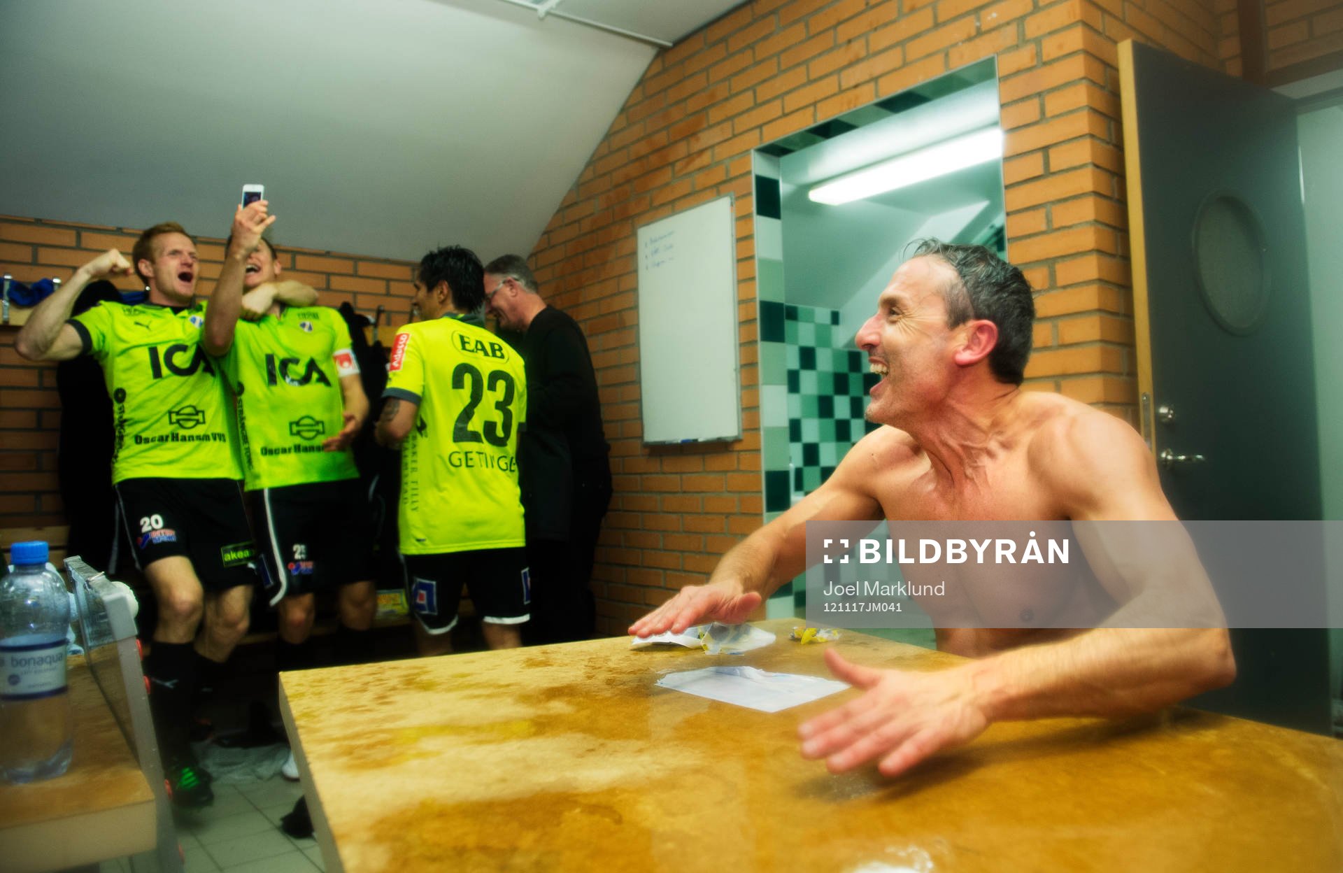 Halmstad är tillbaka i Allsvenskan. Simon Bakkioui,