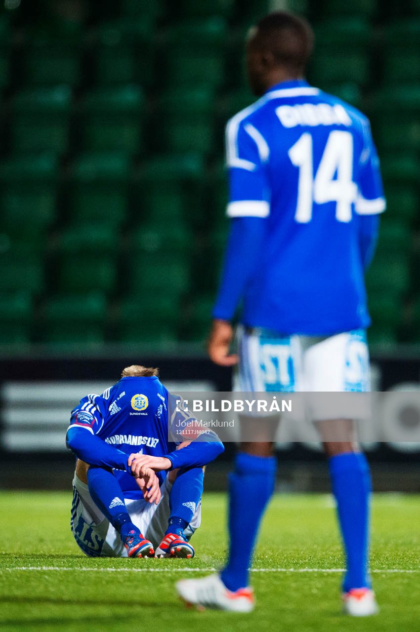 En spelare i Sundsvall deppar