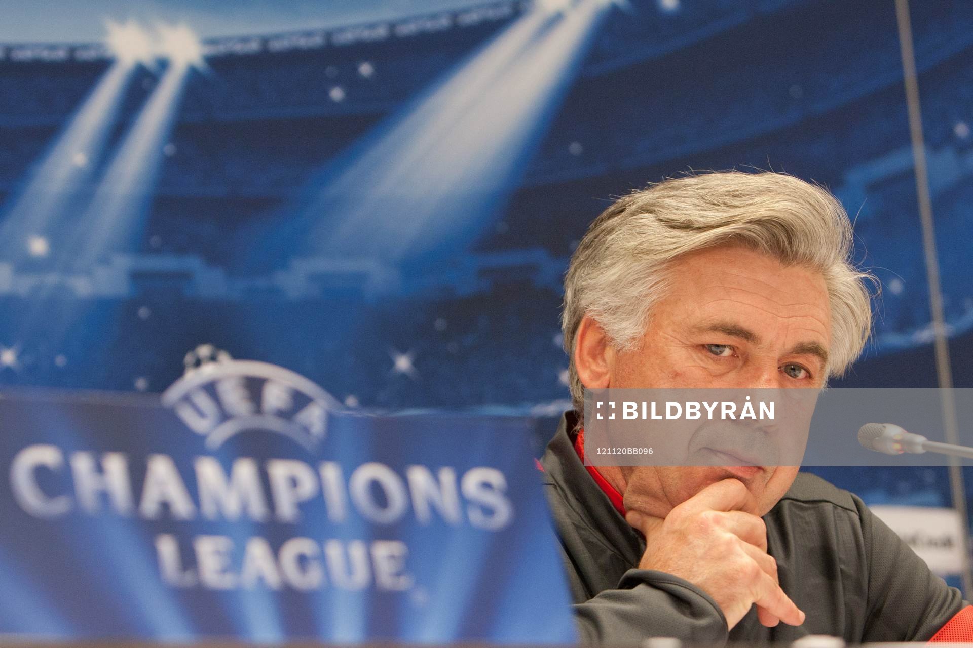 Carlo ANCELLOTI - 20.11.2012 - Conference de presse du PSG