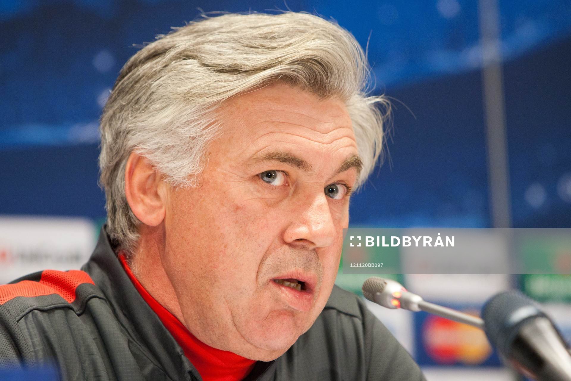 Carlo ANCELLOTI - 20.11.2012 - Conference de presse du PSG