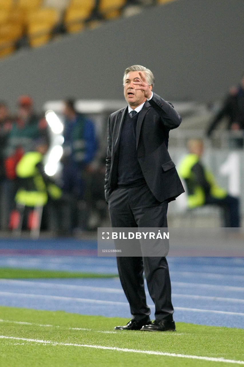 CARLO ANCELOTTI - 21.11.2012 - Dinamo Kiev / Paris Saint