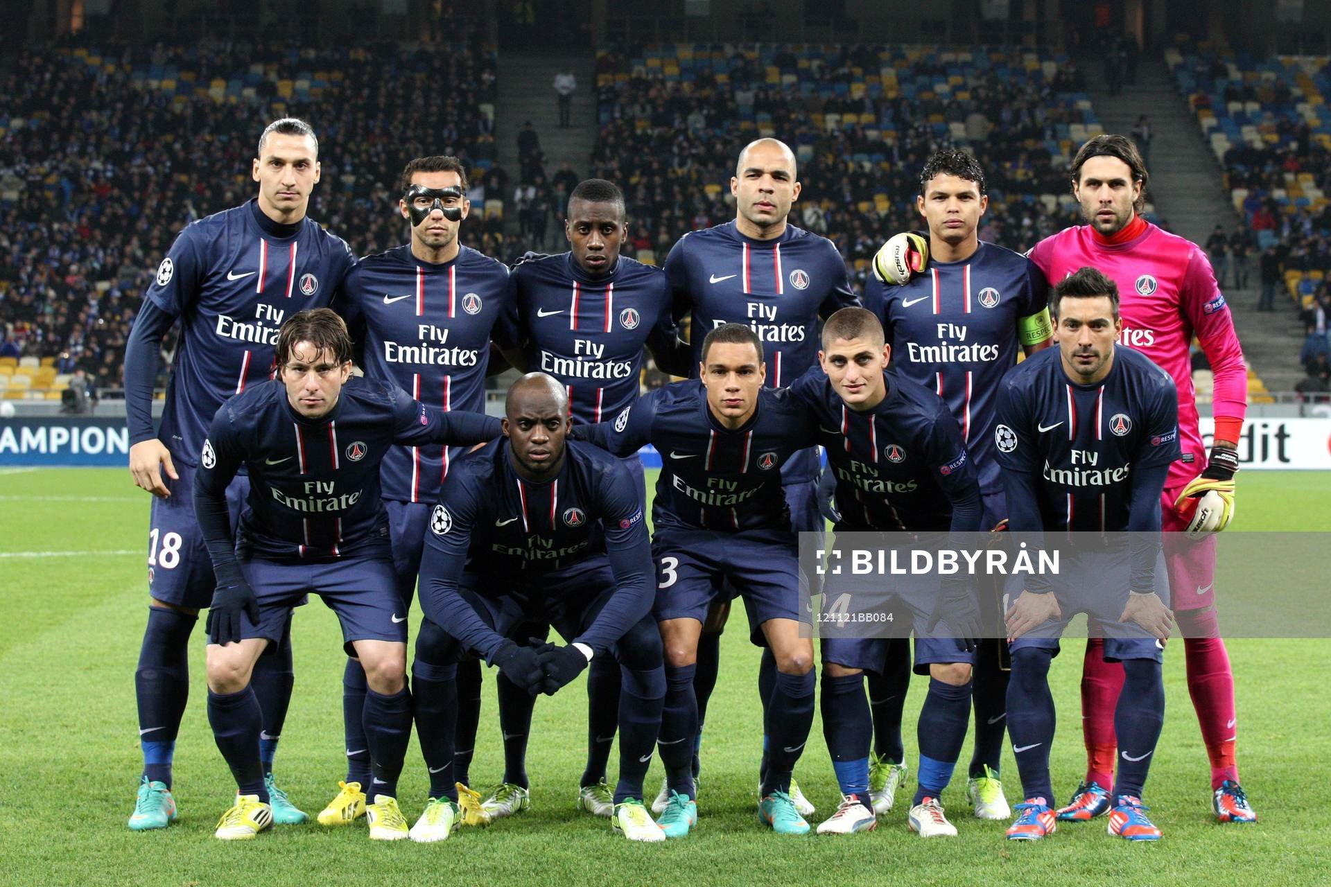 Equipe du PSG - 21.11.2012 - Dinamo Kiev / Paris Saint