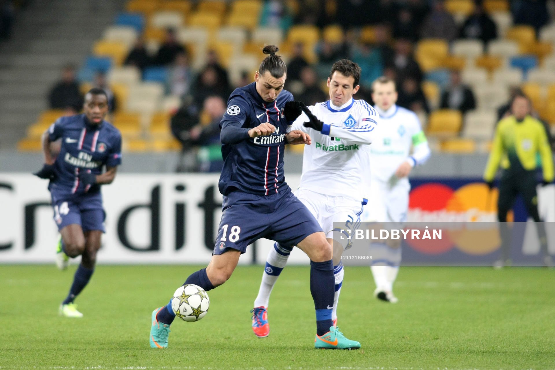 ZLATAN IBRAHIMOVIC / DANILO SILVA - 21.11.2012 - Dinamo