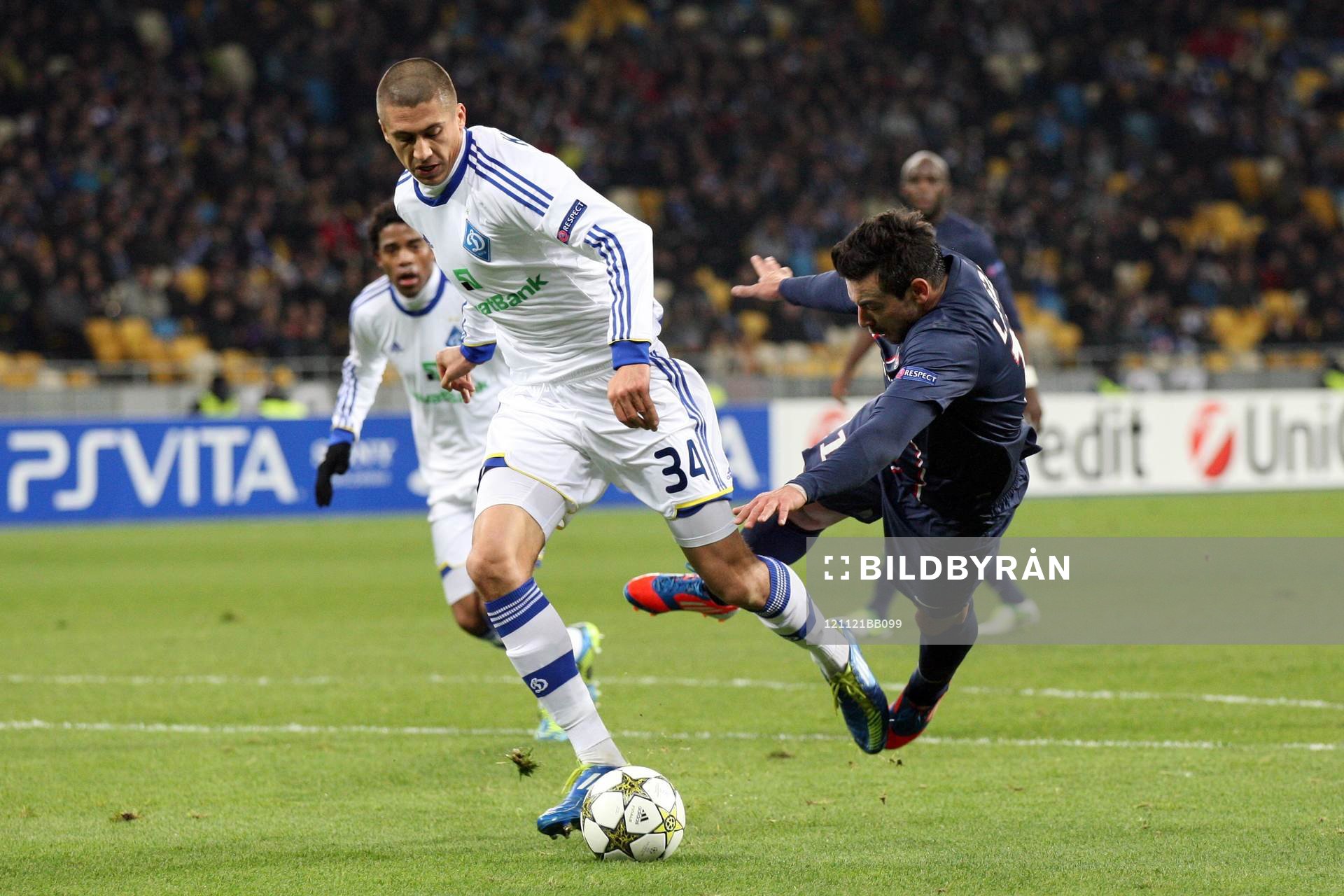 JEWHEN CHACZERIDI / EZEQUIEL LAVEZZI - 21.11.2012 - Dinamo