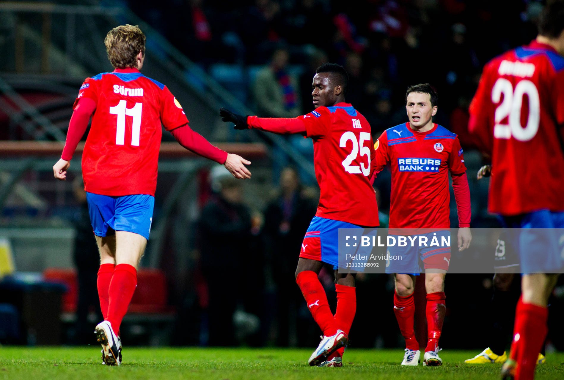 Thomas Sørum, David Accman, Helsingborg, jublar