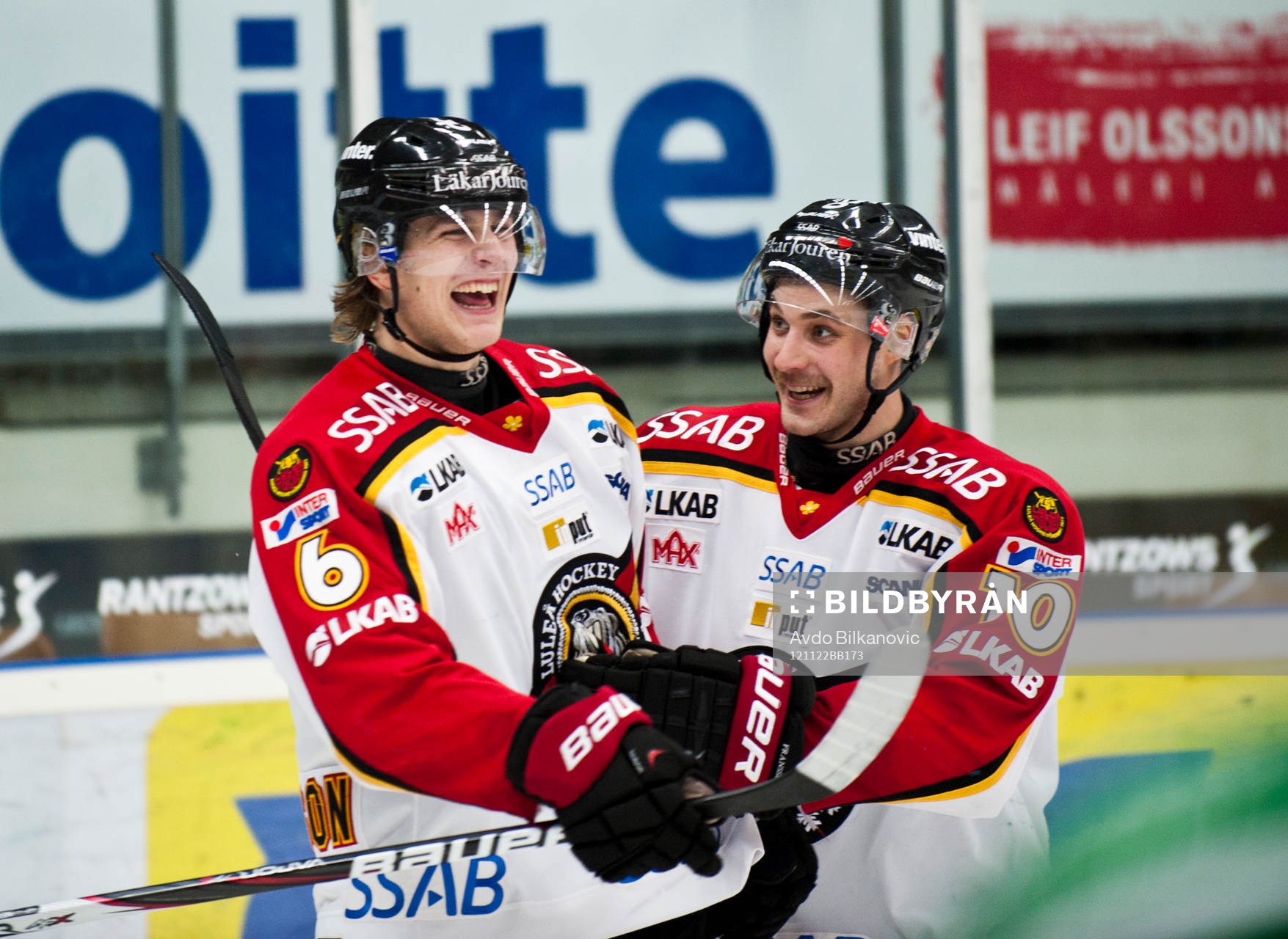 Toni Koivisto och Daniel Gunnarsson, Luleå, jubel