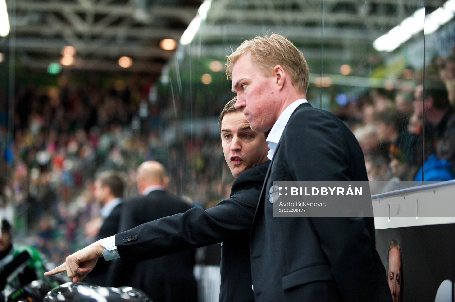 Kenny Jönsson, assisterande tränare och Dan Tangnes,