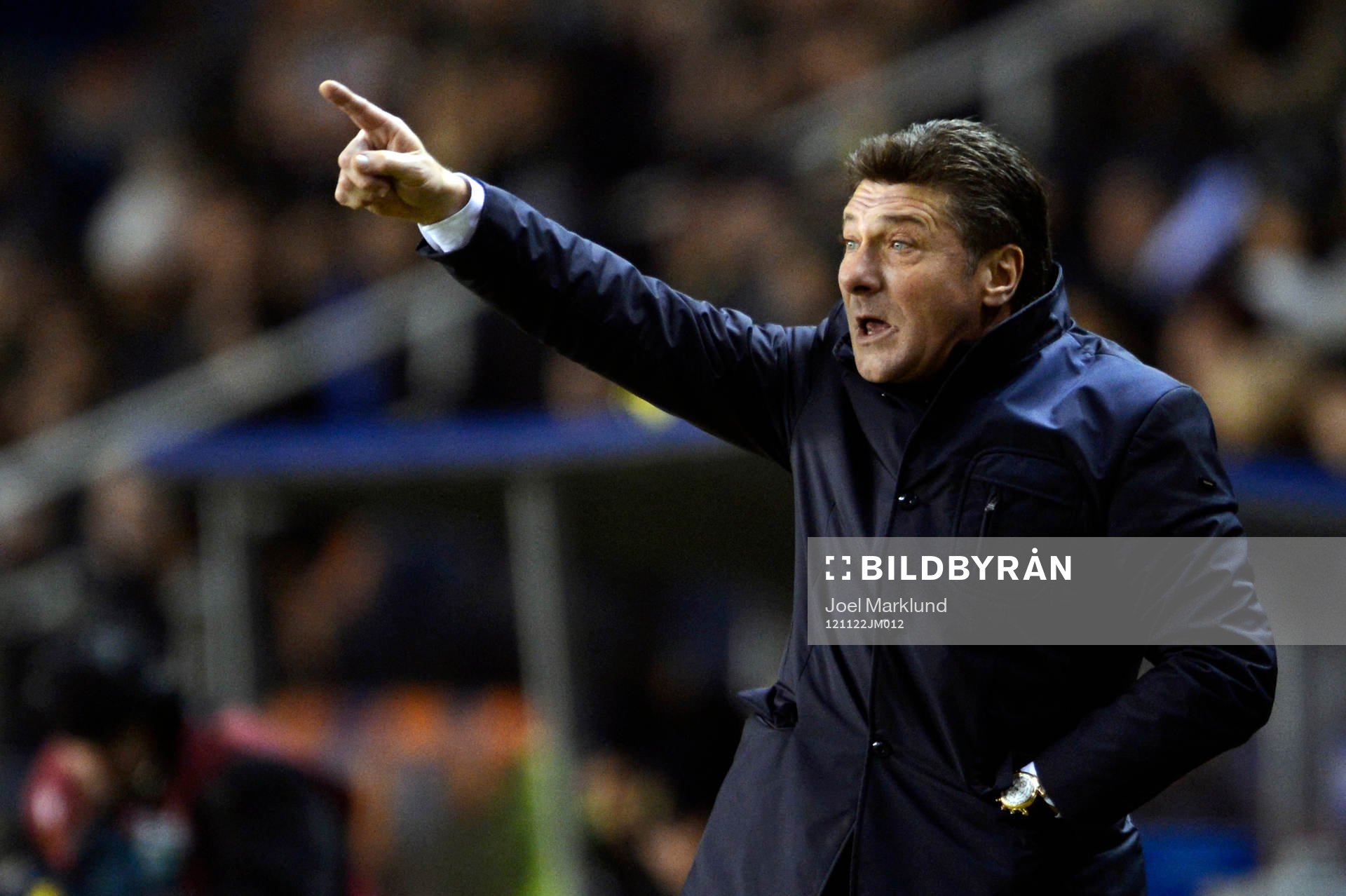Fotboll, Europa League, AIK - Napoli: Walter Mazzarri, tränare Napoli