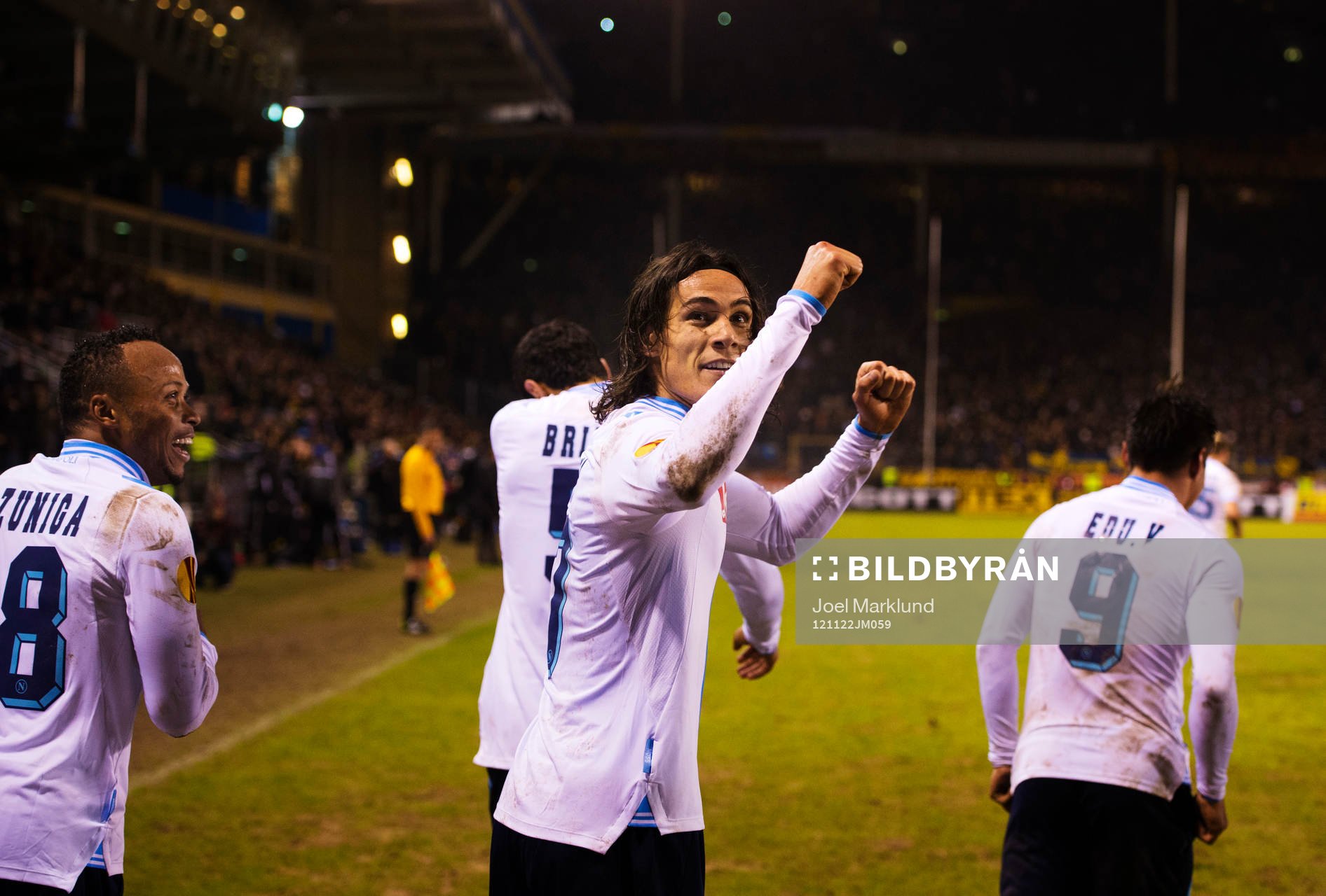 Edinson Cavani, Napoli, jublar