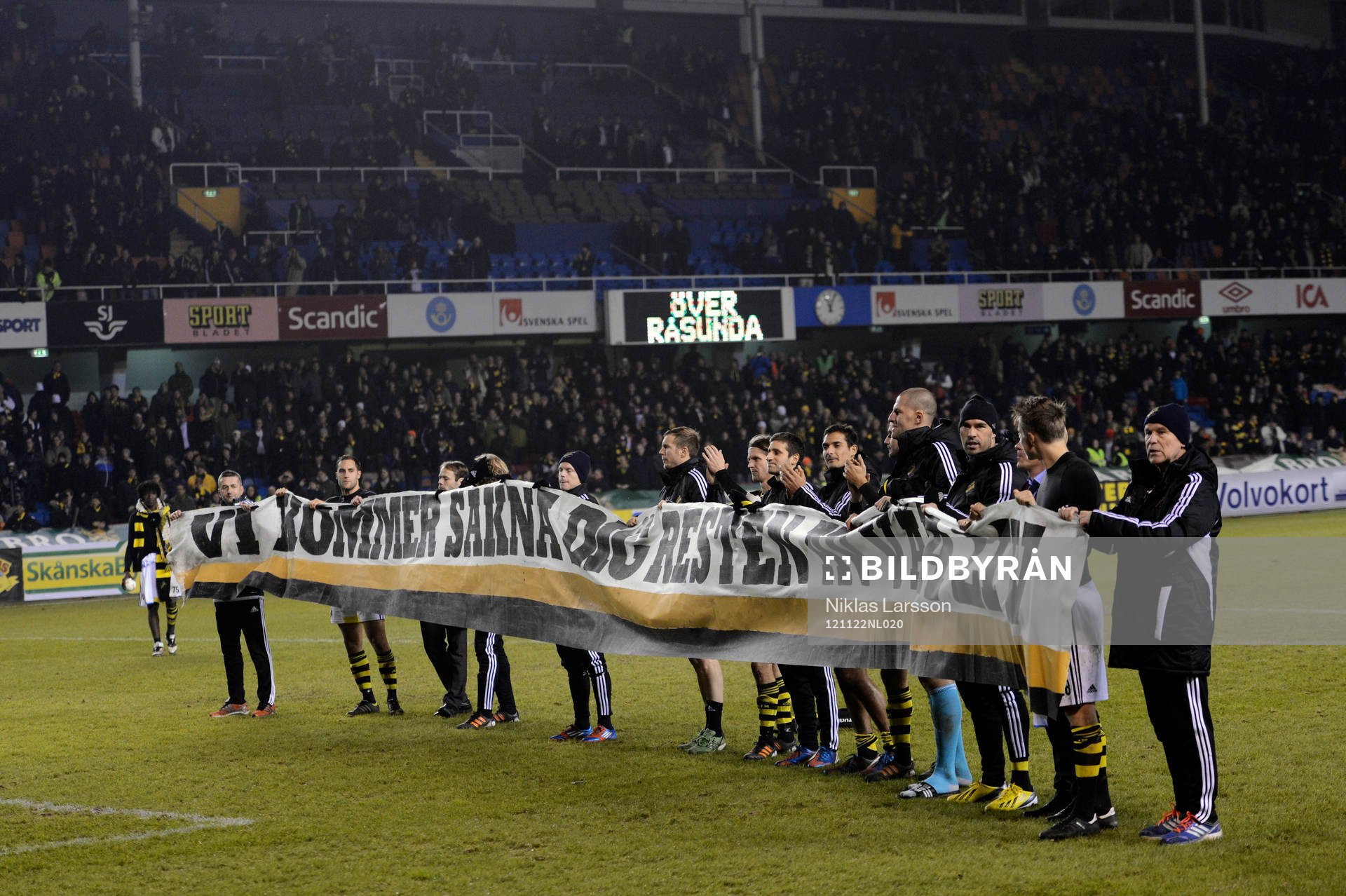 Råsunda Arena tackades av med en ceremoni