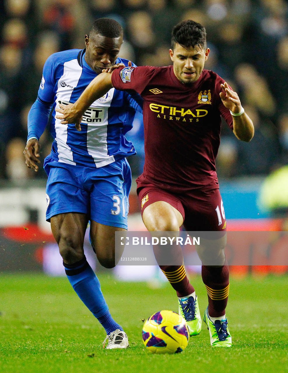 Football - Wigan Athletic v Manchester City - Barclays
